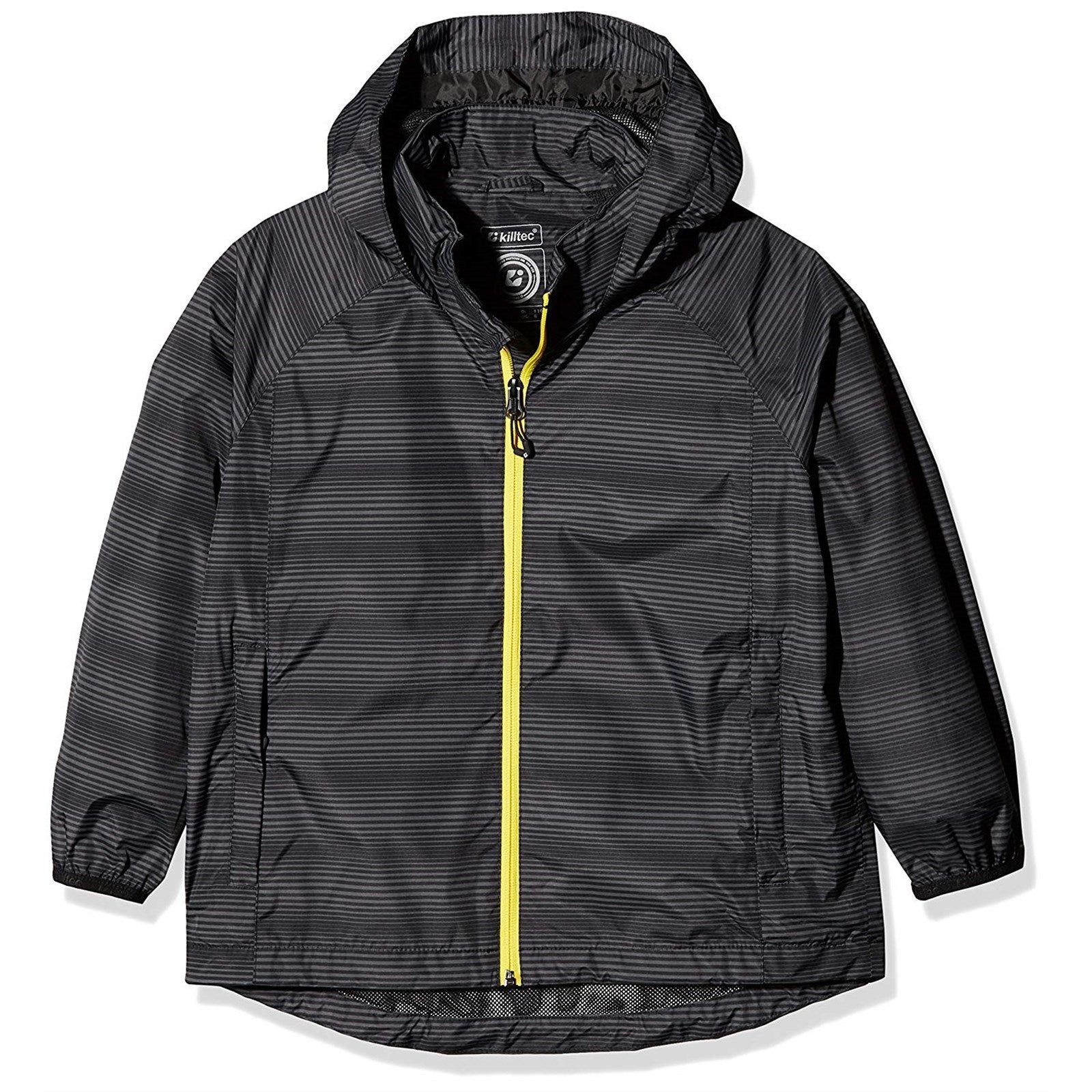 Killtec Fedon Jr Boys Packable Waterproof Rain Jacket | Lightweight Allover Print