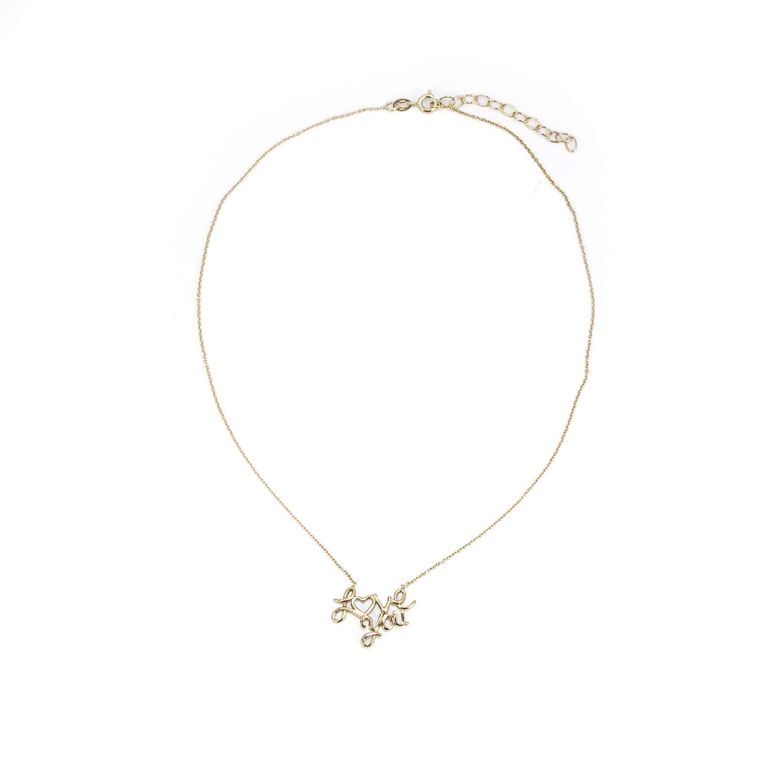 Athra Women Love You Necklace With Extension
