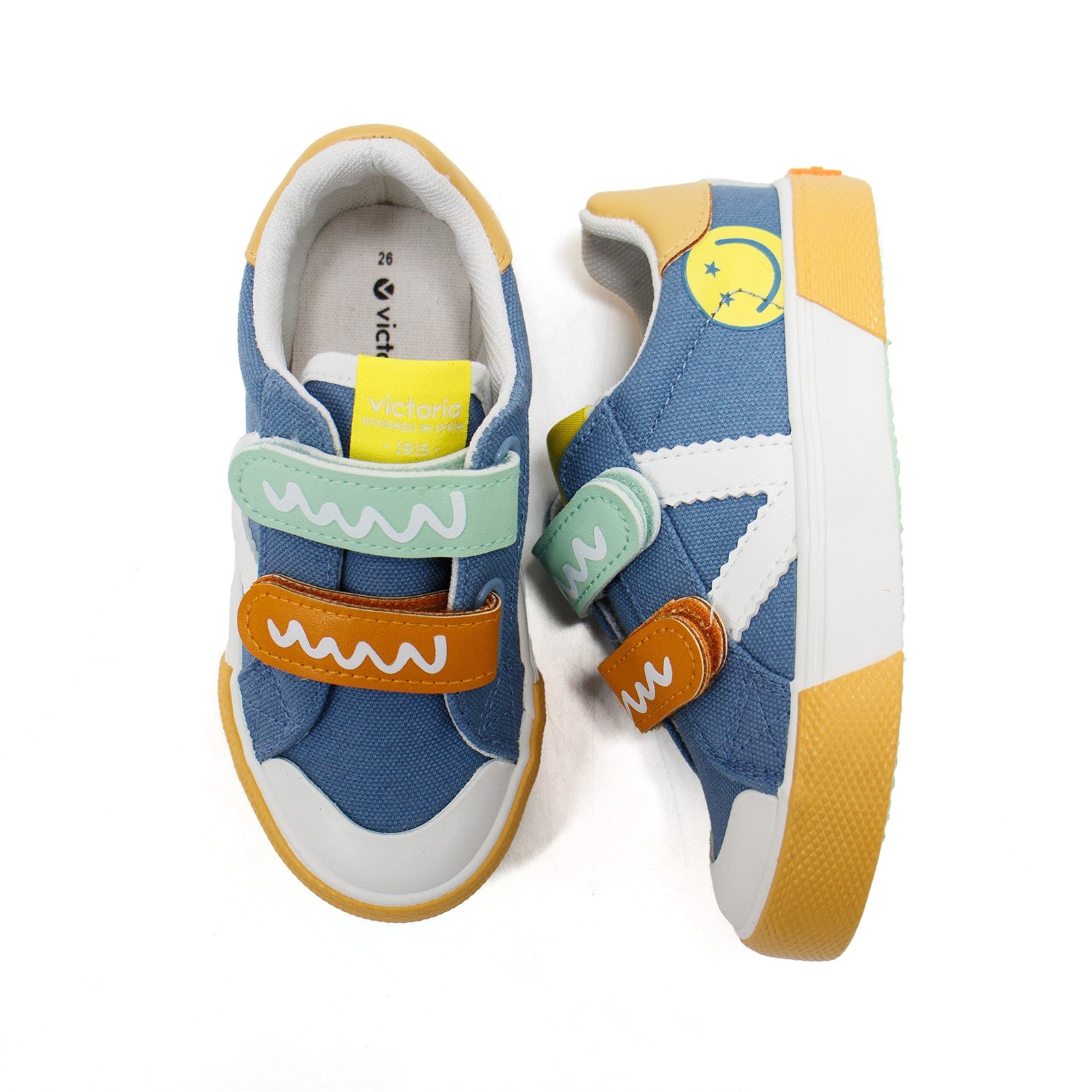 Victoria Toddler Tribu Multicolour Print Strap Sneakers
