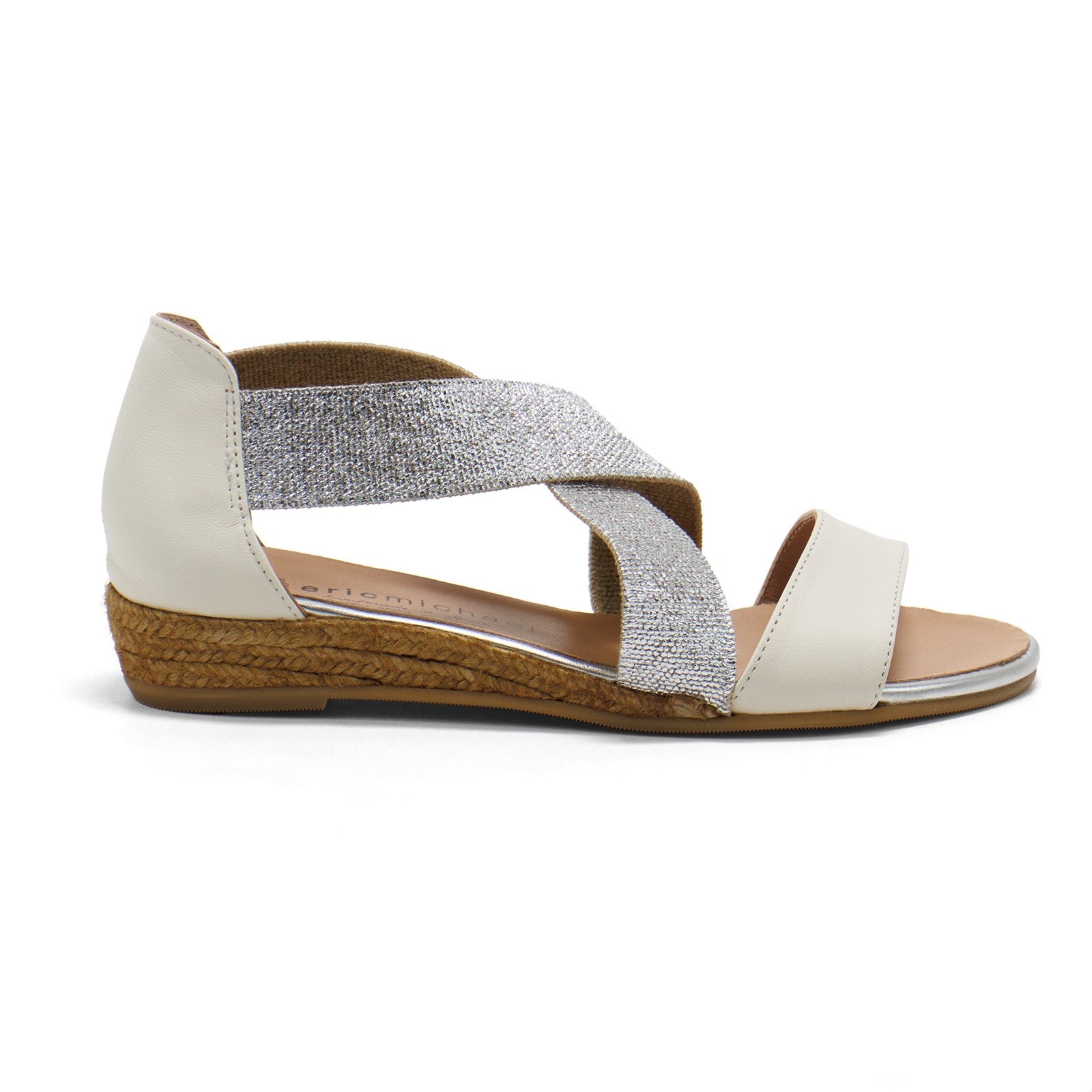 Eric Michael Women Nover Mia 3 Stripes Slip-On Flat Espadrilles