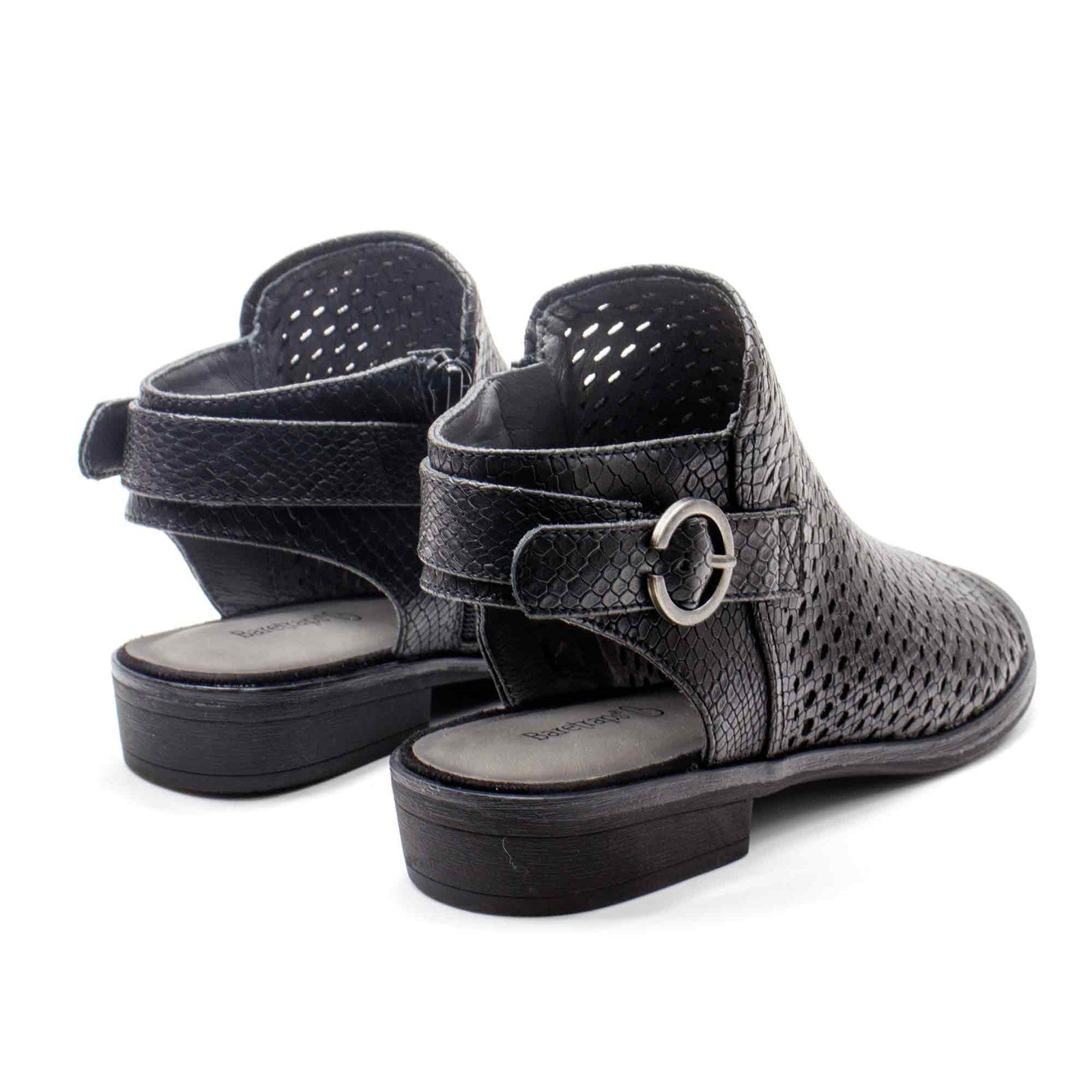 Baretraps Women Scotlyn Faux Leather Peep-Toe Heels