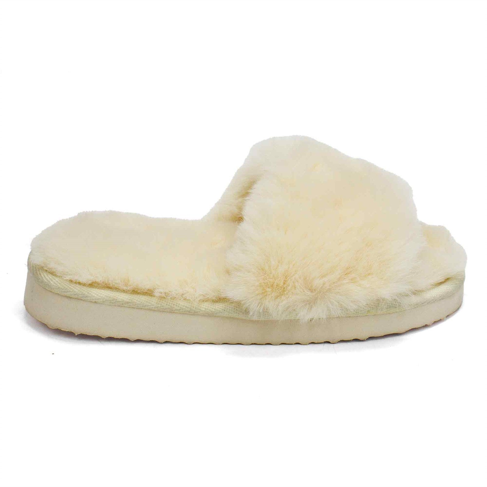 Inc Women Dinnaa Faux Fur Slide Slipper