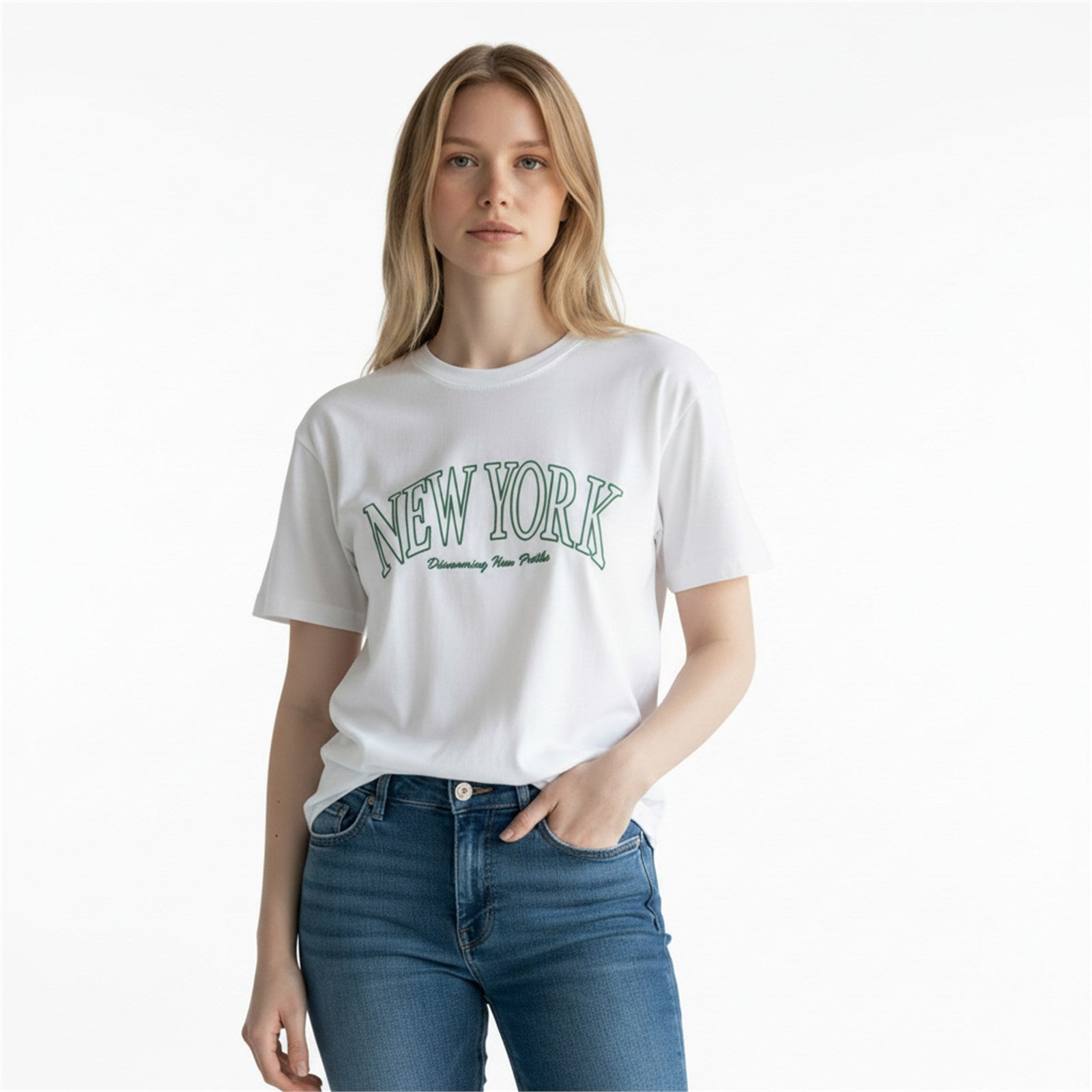 Ambar Women New York City Printed Short Sleeve Tshirt