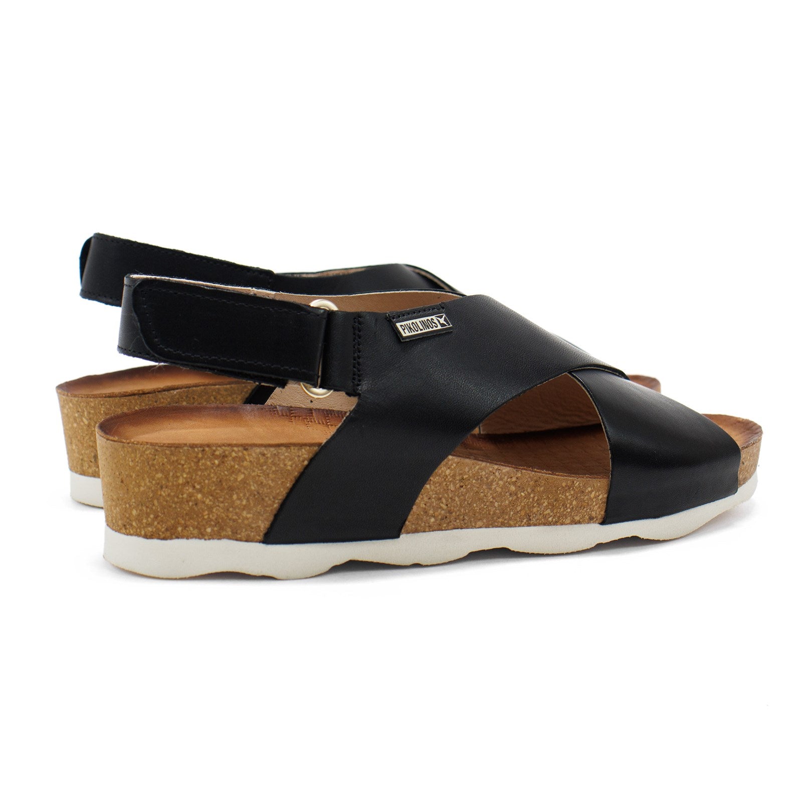 Pikolinos Women Mahon Leather Wedge Sandals