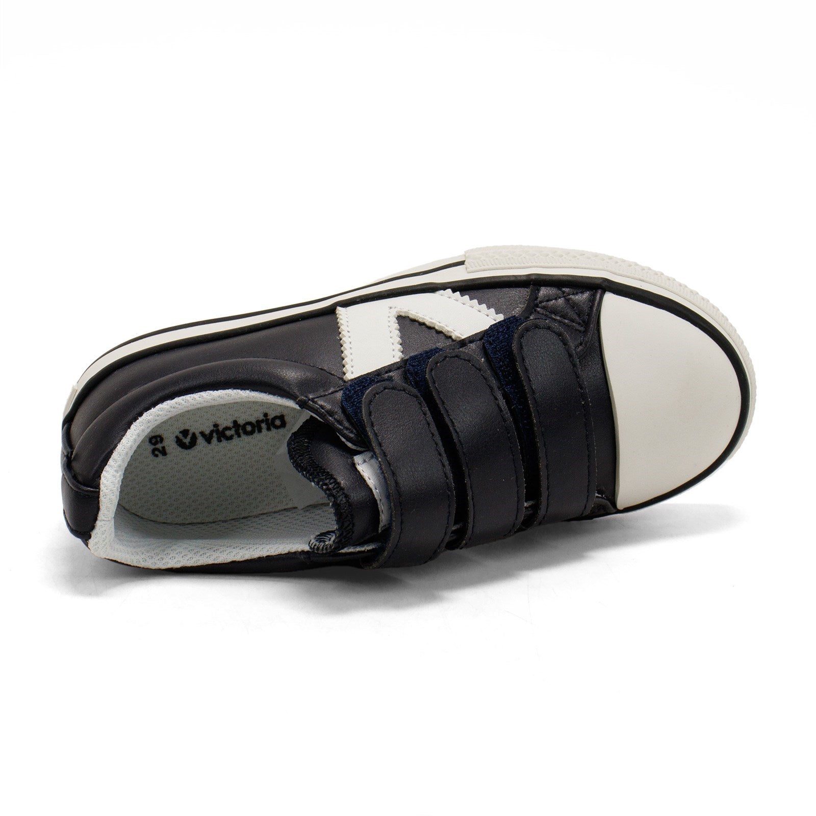 Victoria Boy Tribu Contrast Faux Leather Straps Sneaker