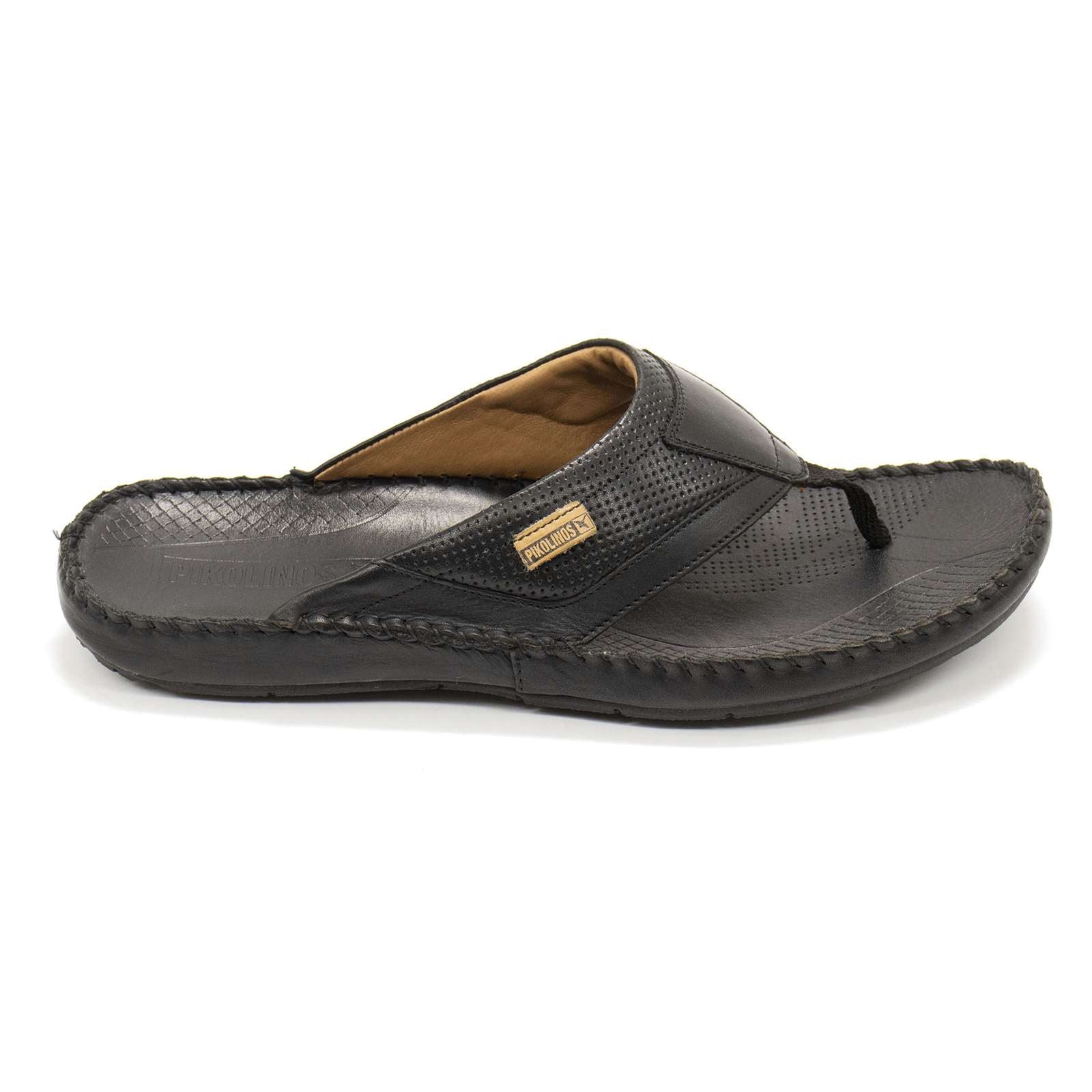 Pikolinos Men Tarifa Leather T-Strap Sandals