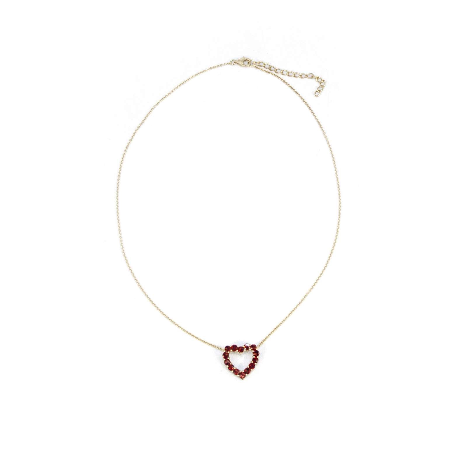 Athra Women Heart Open Necklace With Extension