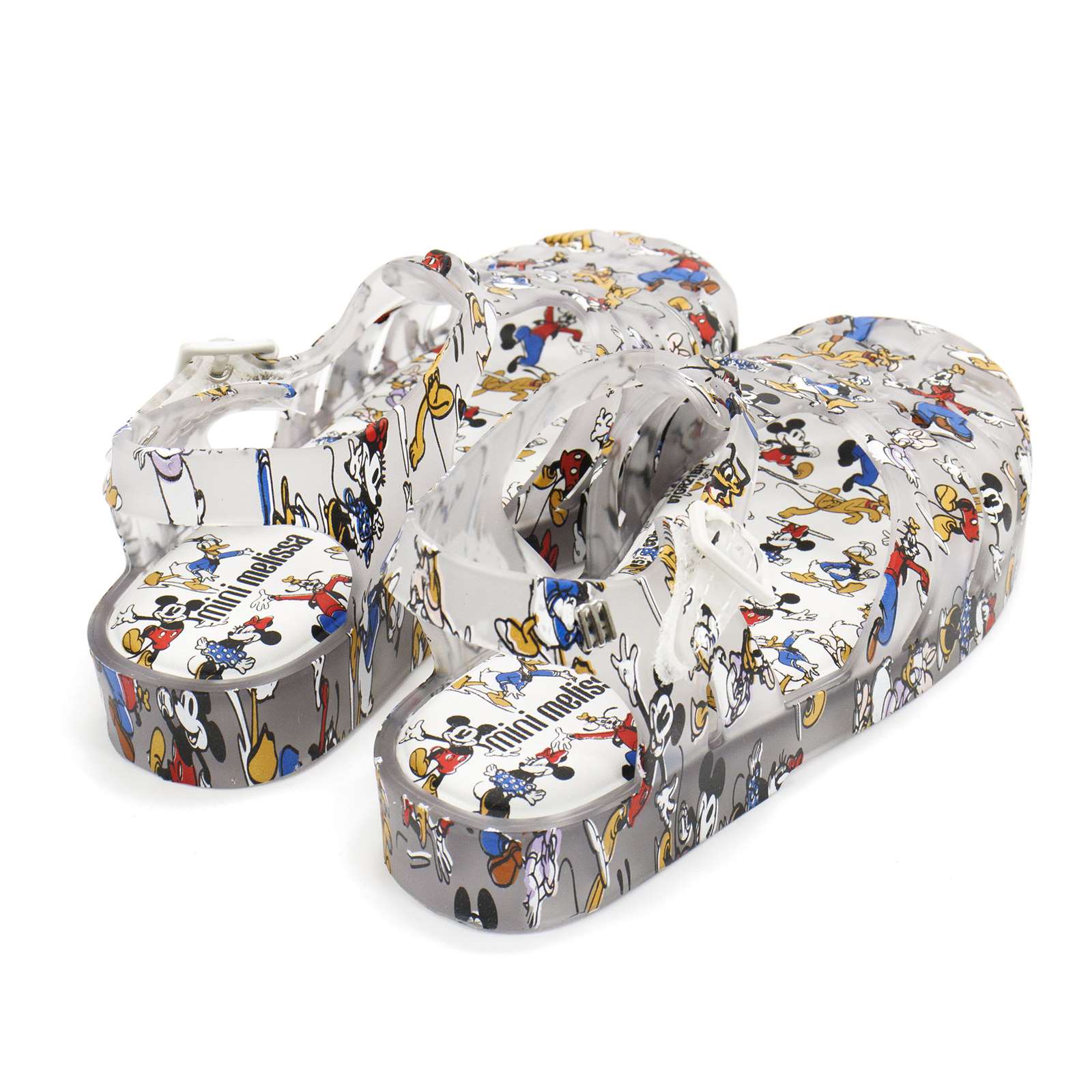 Mini Melissa Toddler Possession With Mickey Original Slip-On Sandal With Buckle Closure