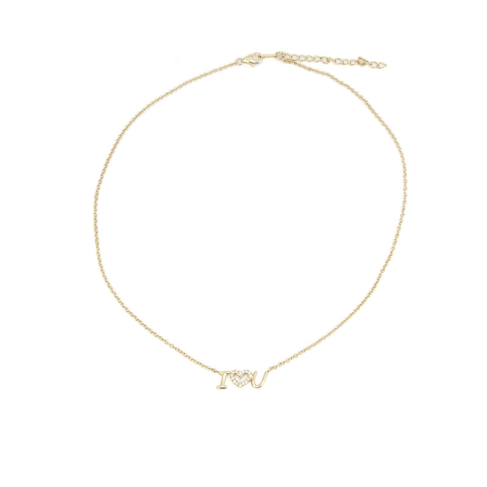 Athra Women I Love You Necklace With Extension