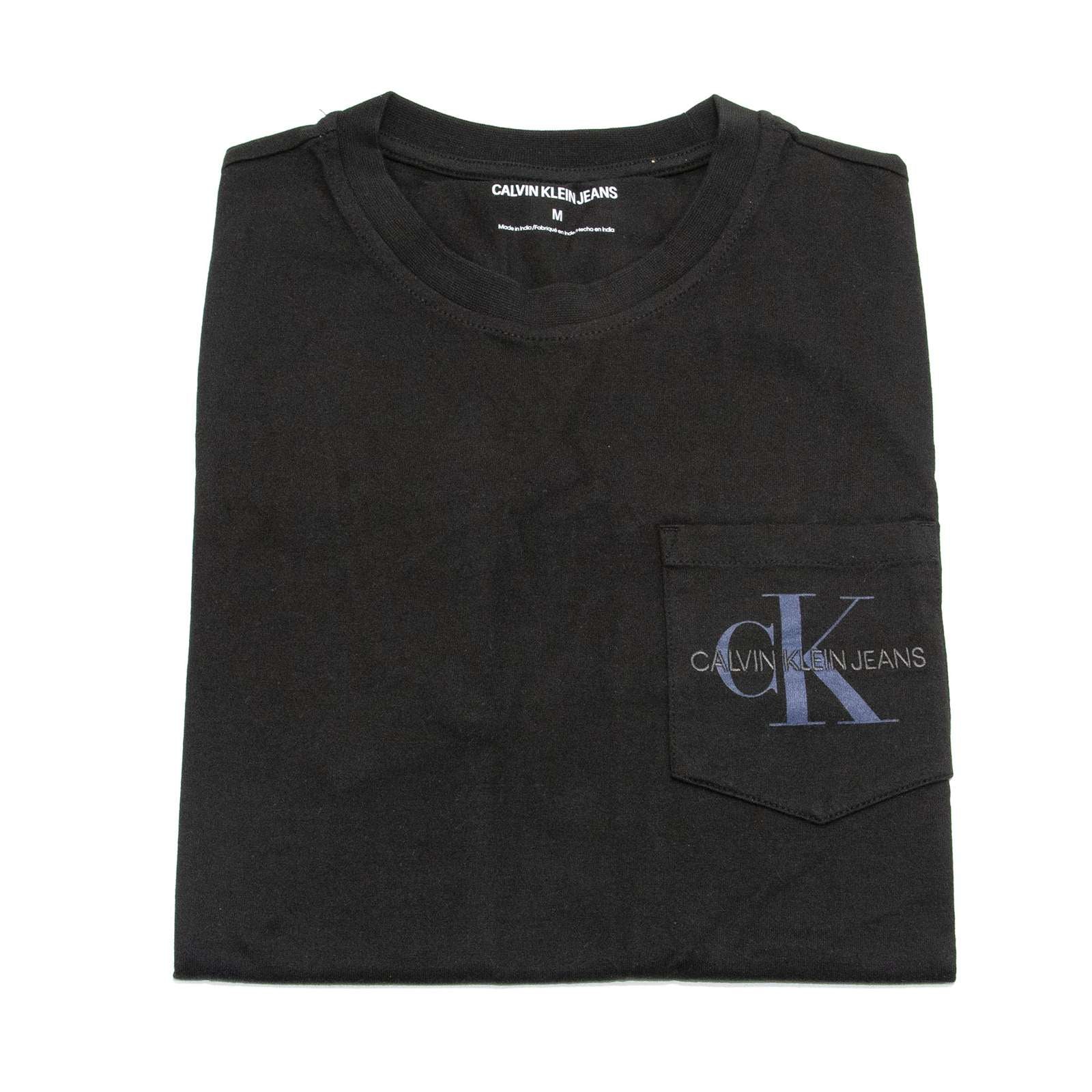 Calvin Klein Men Garment Dyed Monogram Pocket Tee