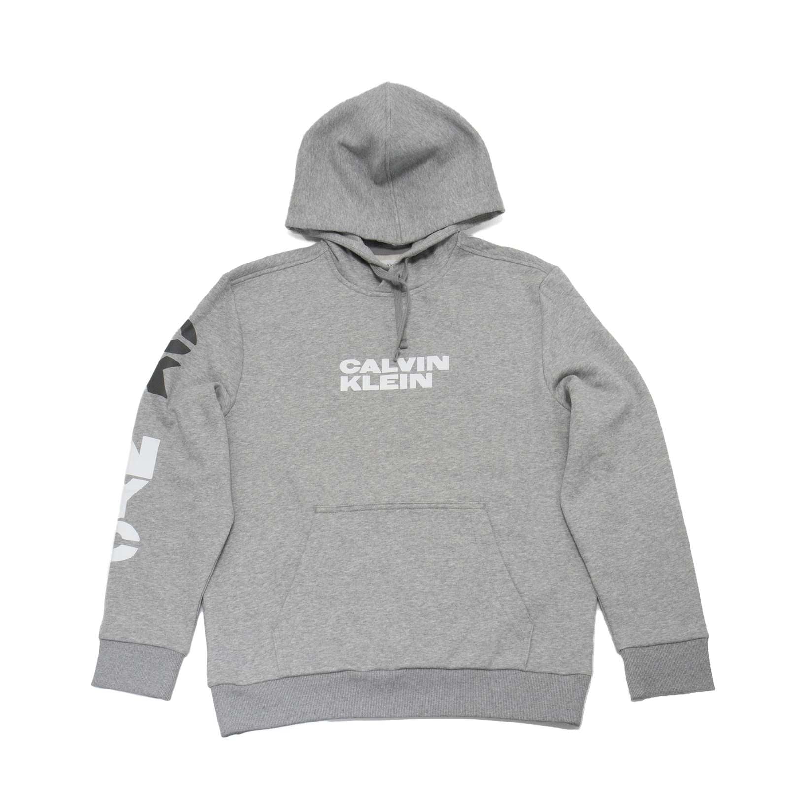 Calvin Klein Men Long Sleeve Nyc Triple Logo Crew Neck Hoodie