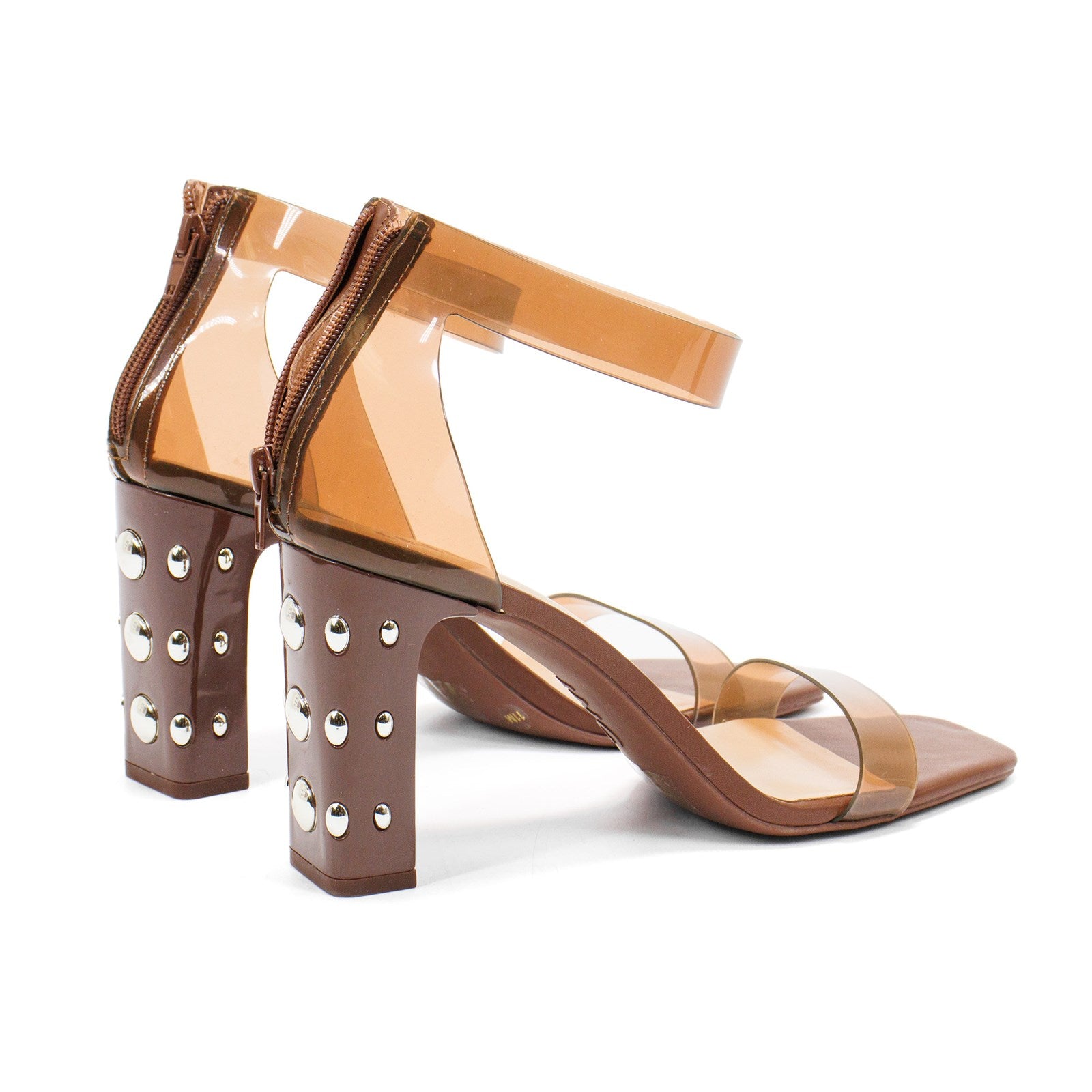 Inc Women Makenna Two Piece Clear Vinyl Dress Sandal