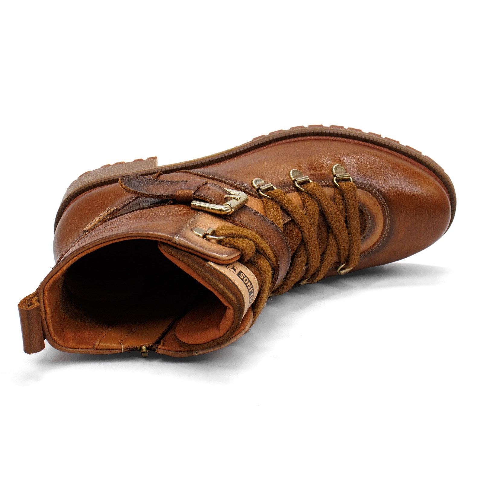 Pikolinos Women Aspe Lace Up Ankle Boot With Buckle Detail