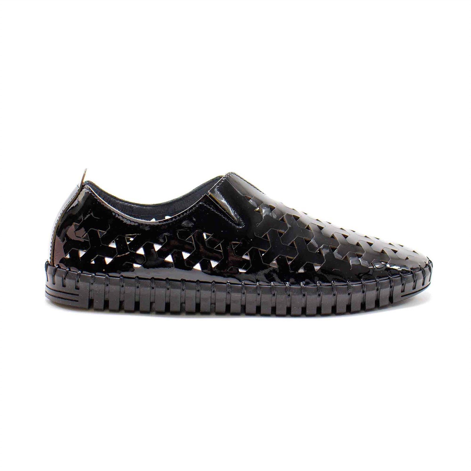 Eric Michael Women Inez Leather Slip-On Flat Comfort Shoes