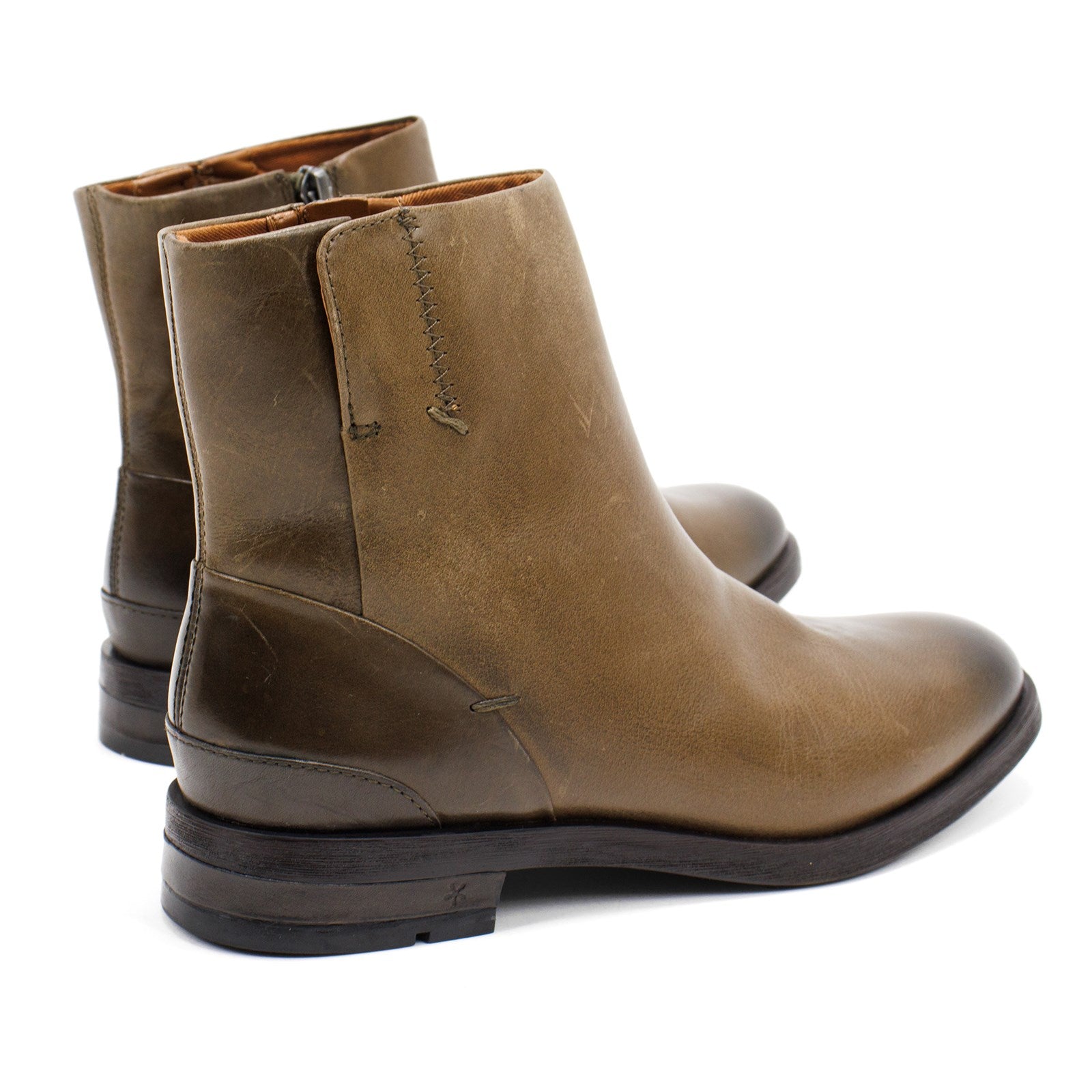 Franco Sarto Women Mist Leather Zip Up Ankle Boots