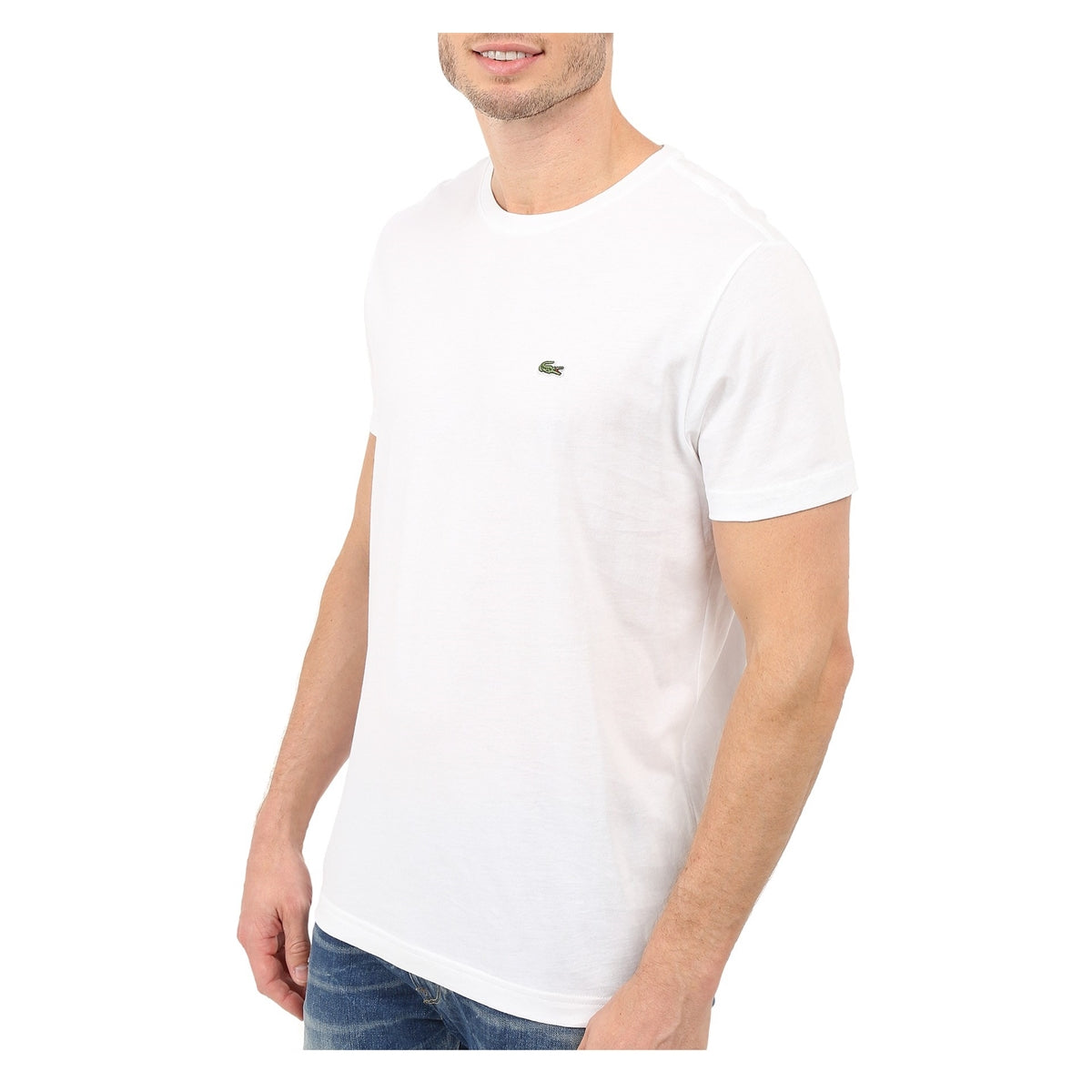 Lacoste Men Standard Short Sleeve Pima Crewneck Tee