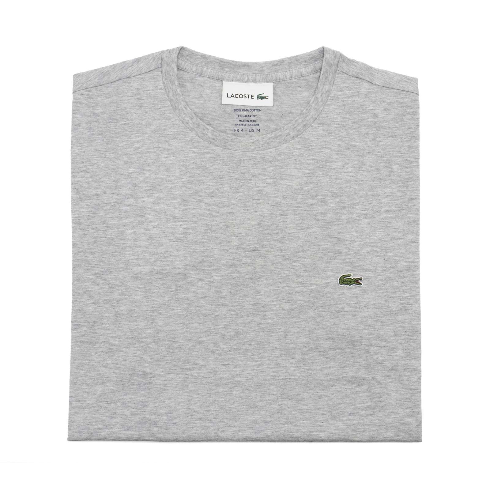 Lacoste Men Standard Short Sleeve Pima Crewneck Tee