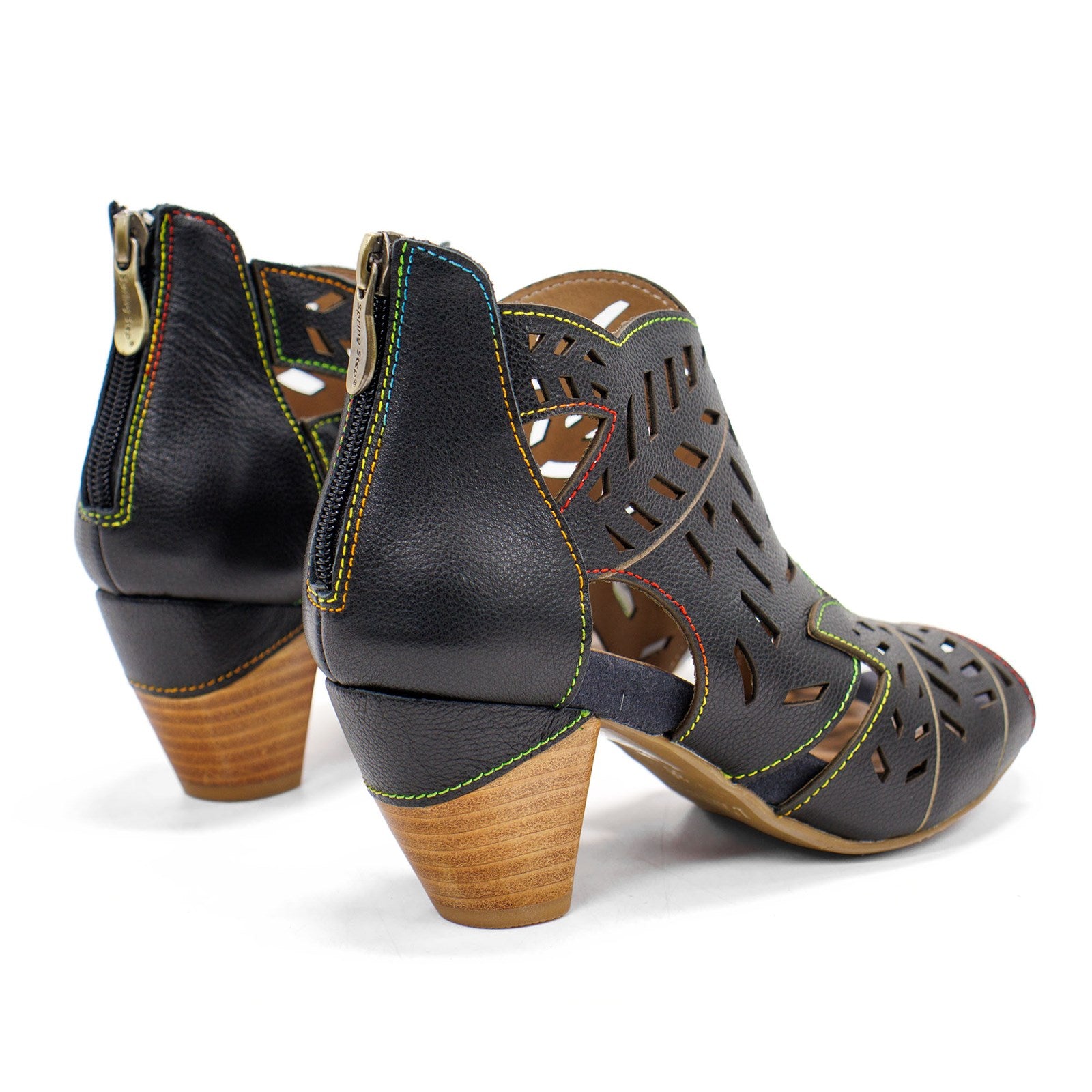 Spring Step Women L'artiste Icon Heeled Sandal With Cutout Details