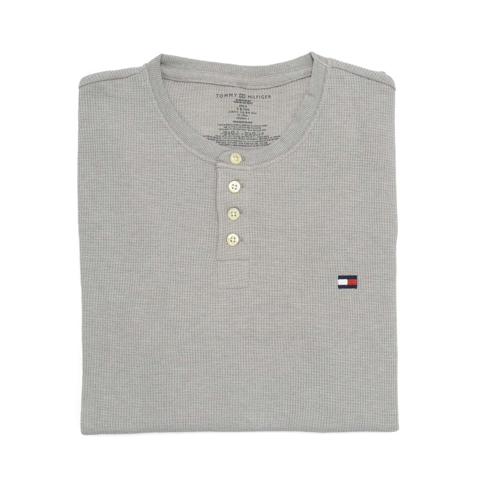Tommy Hilfiger Men Waffle Lounge Long Sleeve Henley