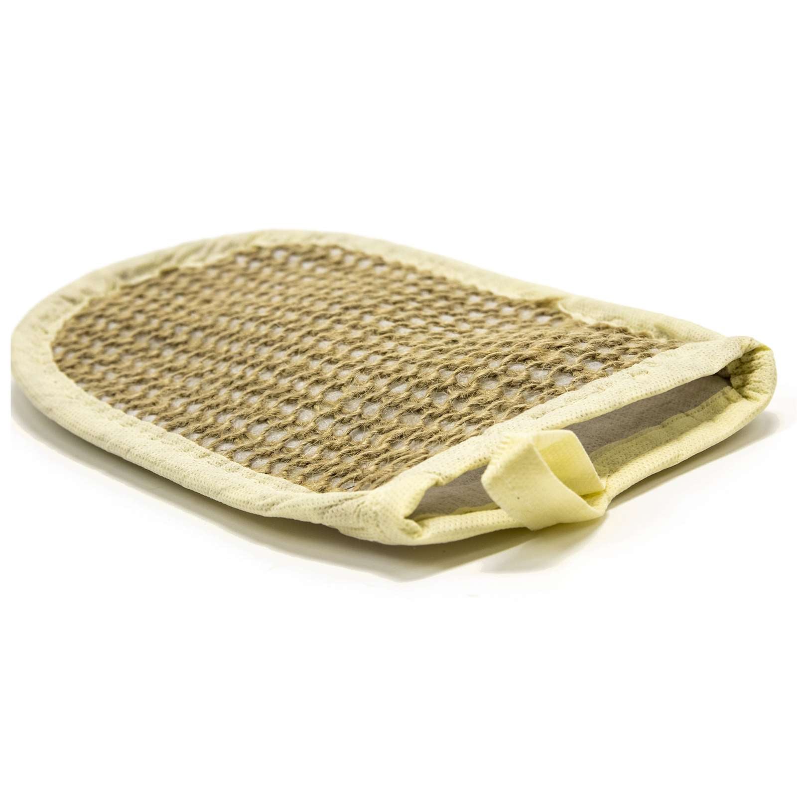 Fe Unisex Jute Weave Bath Mitten