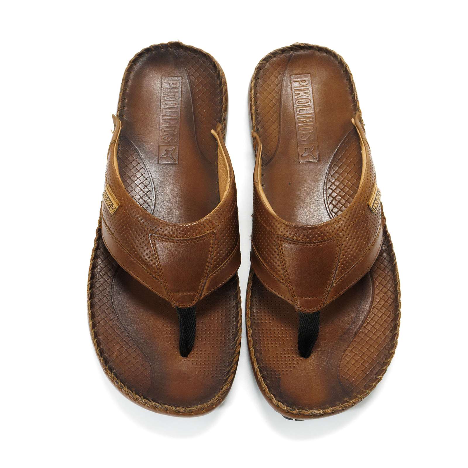 Pikolinos Men Tarifa Leather T-Strap Sandals
