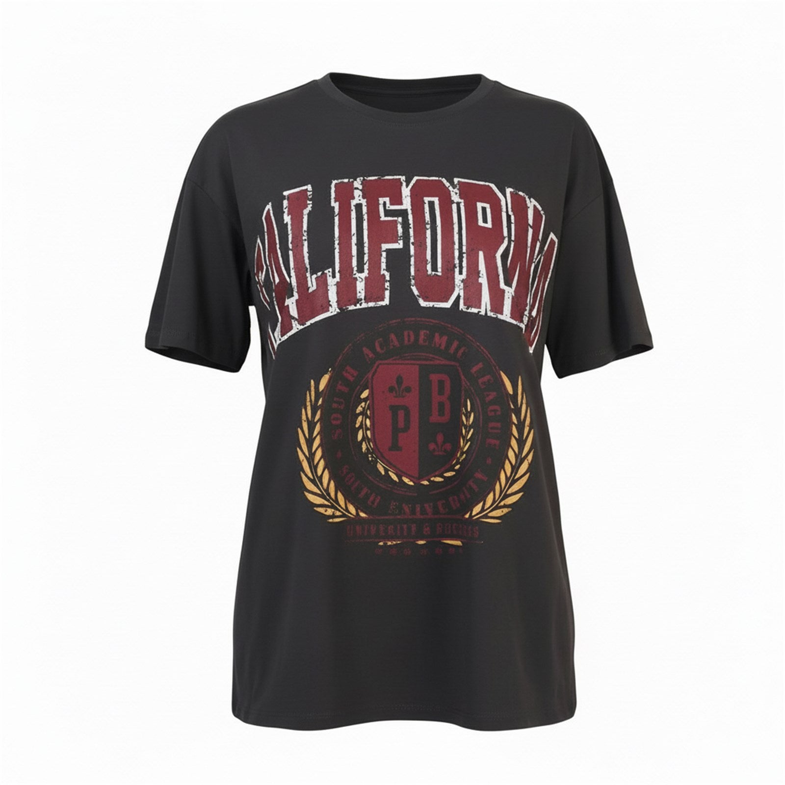 Ambar Women California Printed Short Sleeve Tshirt