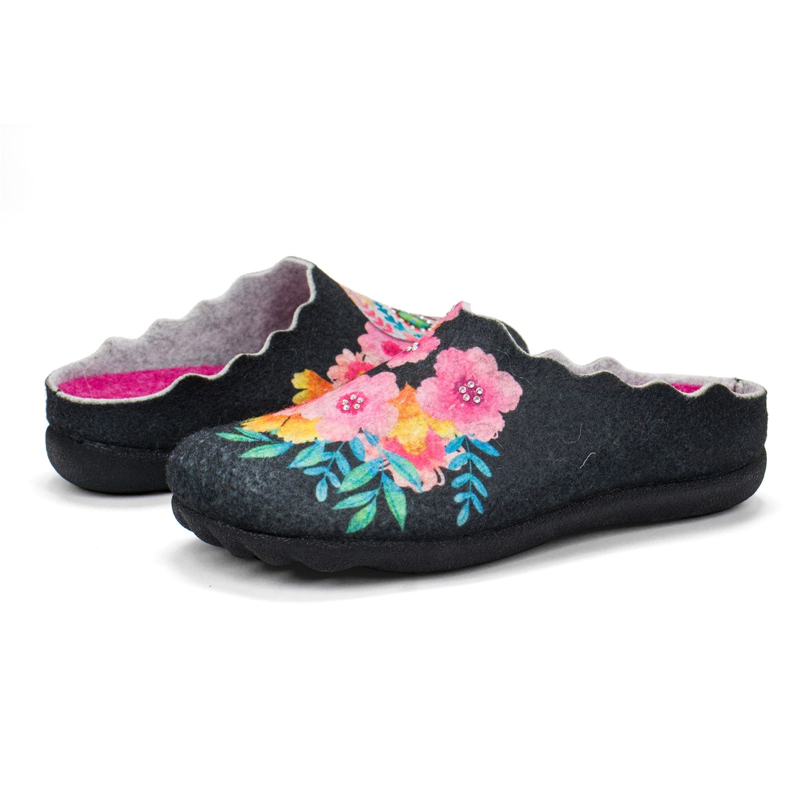 Flexus Women Sugarskull Wool Slippers