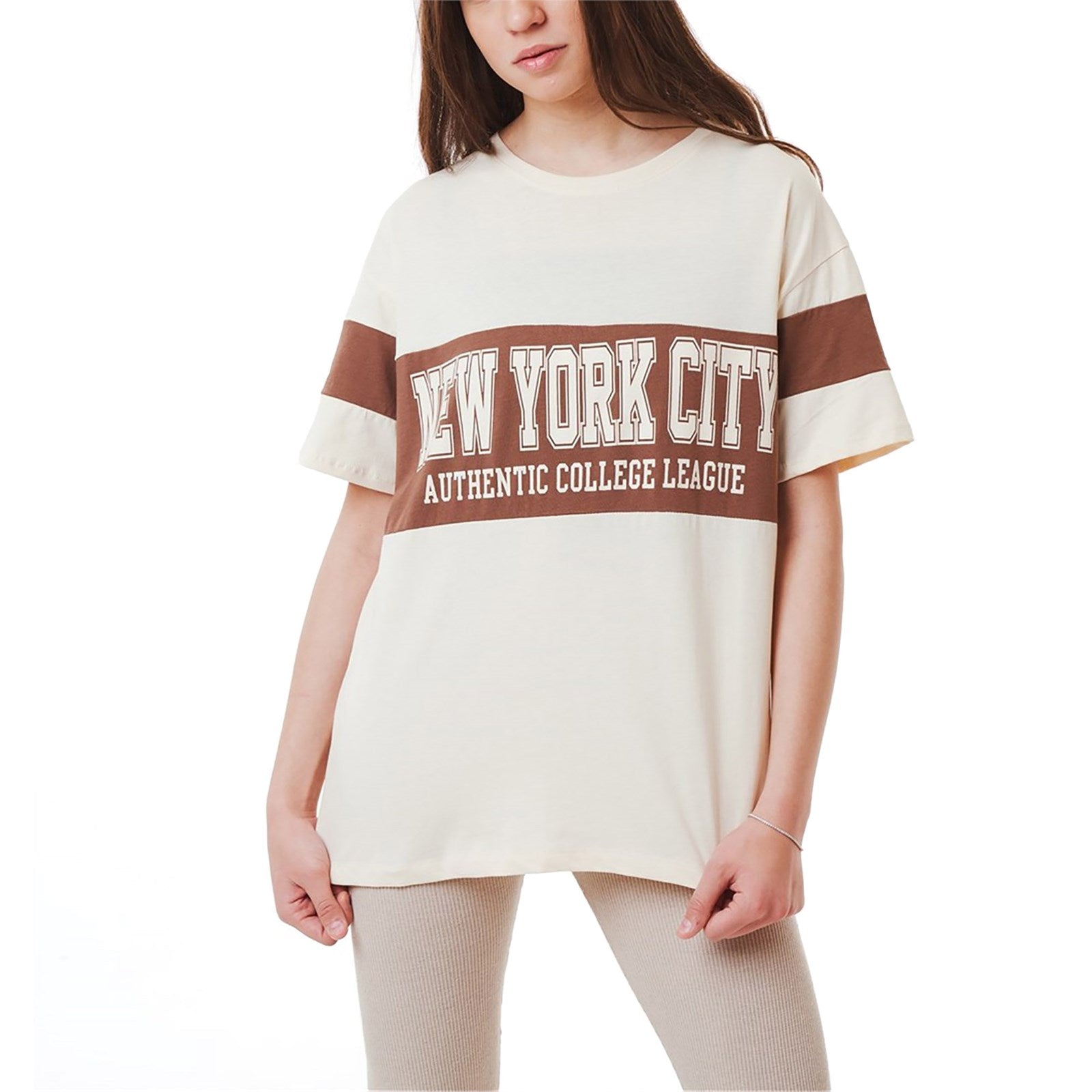 Ambar Women New York City Printed Short Sleeve Tshirt