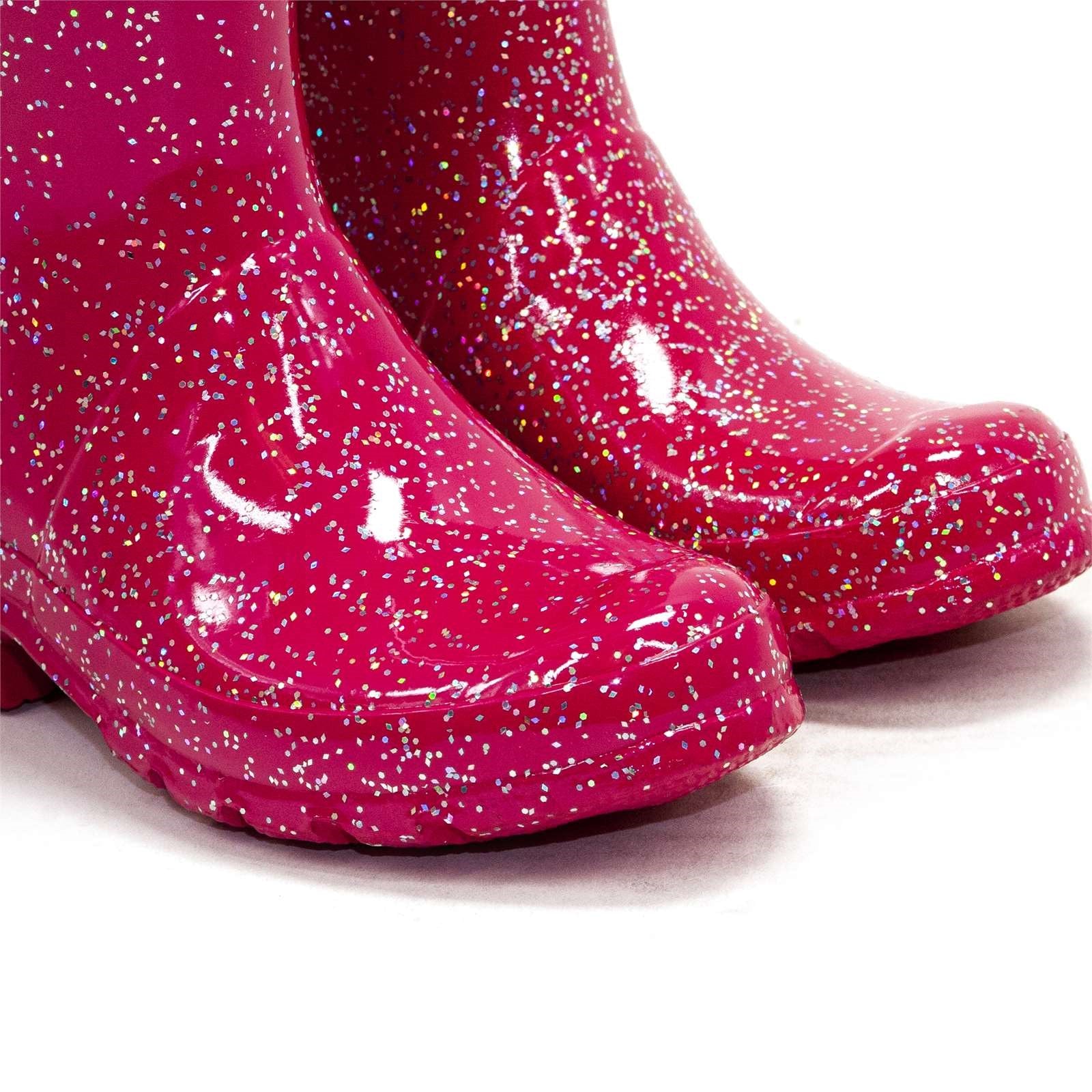 Hunter Boy Big Kids Original Giant Glitter Rain Boots