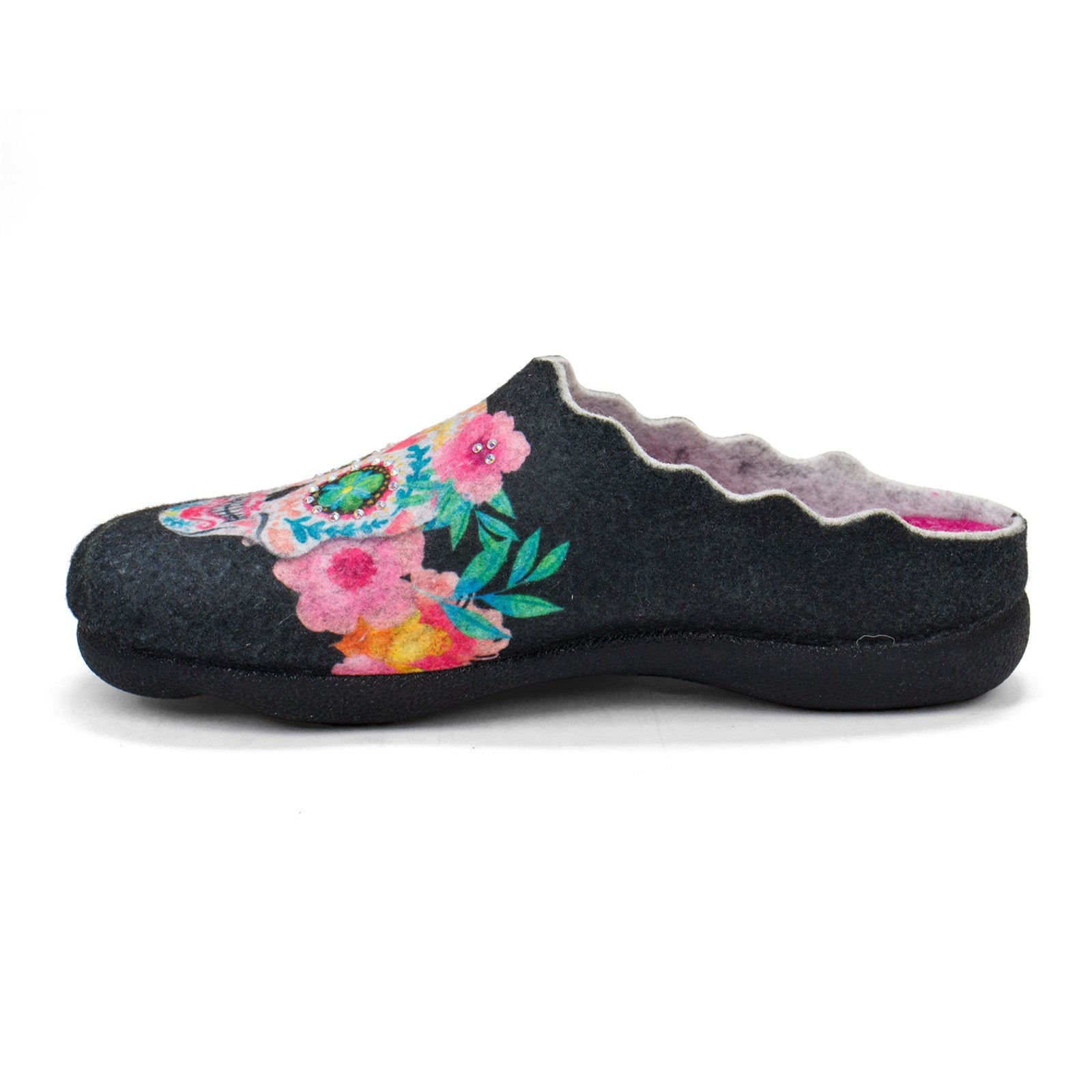 Flexus Women Sugarskull Wool Slippers