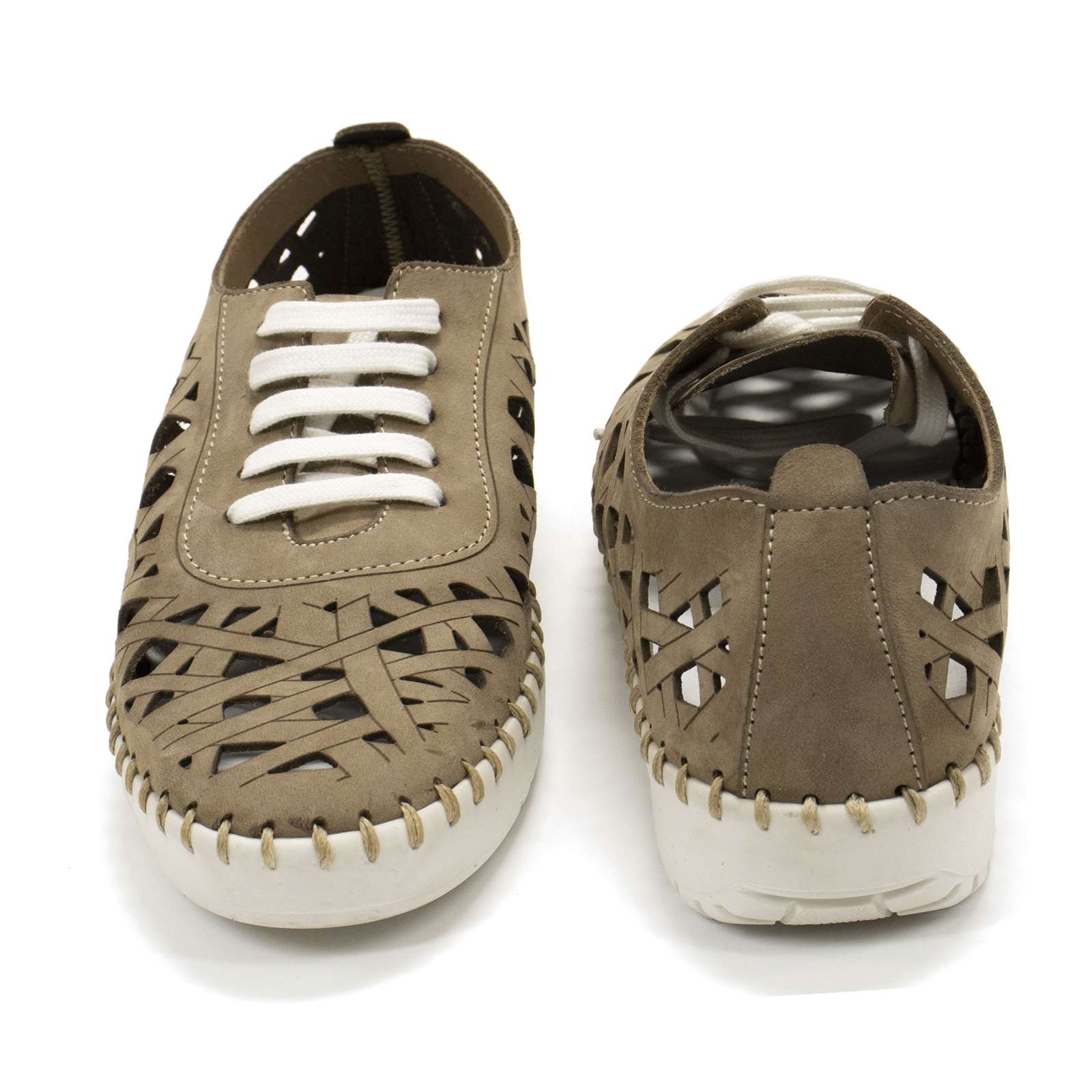 Eric Michael Women Dolores Laser-Cut Leather Casual Sneaker