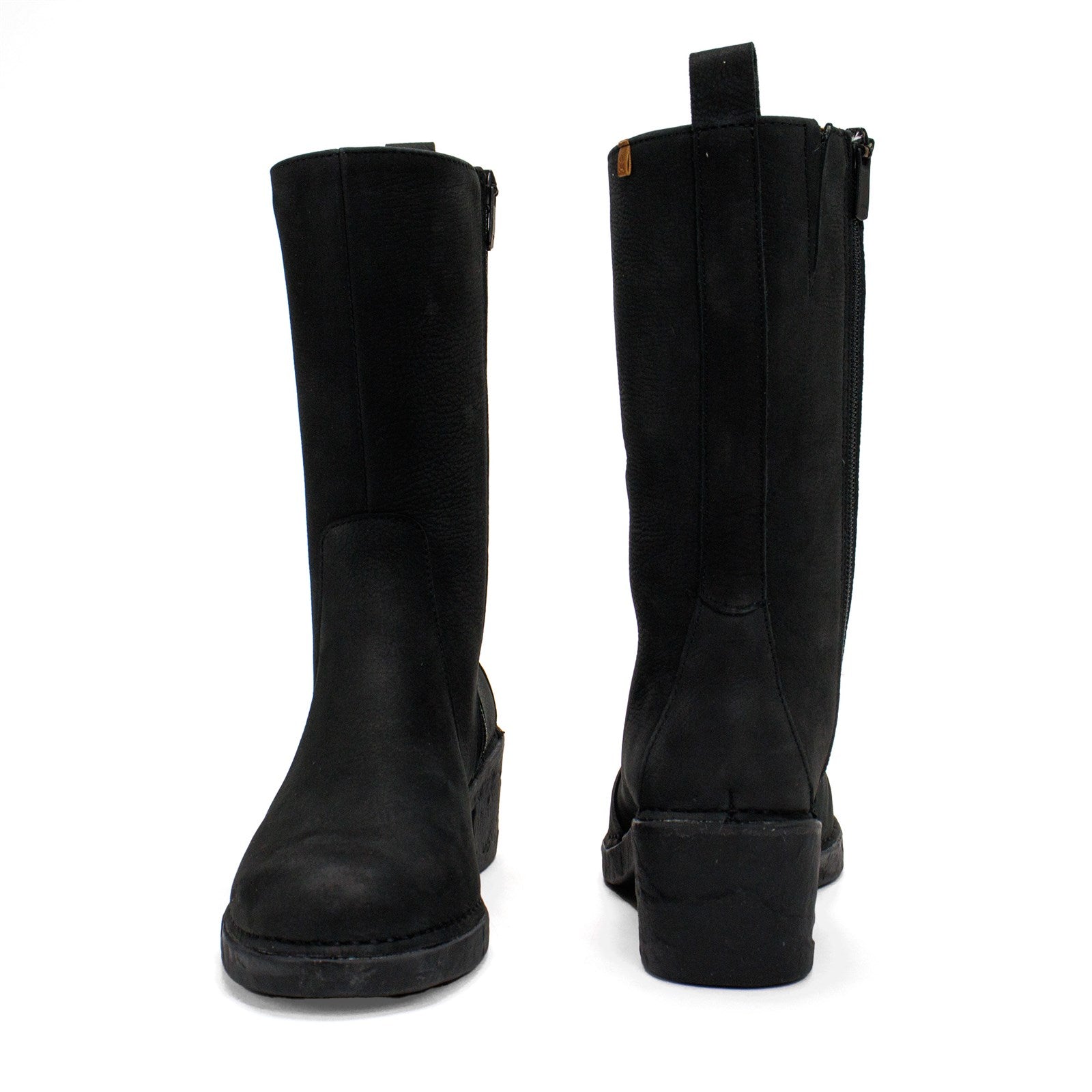 El Naturalista Women Ticino Leather Block Heel Boot