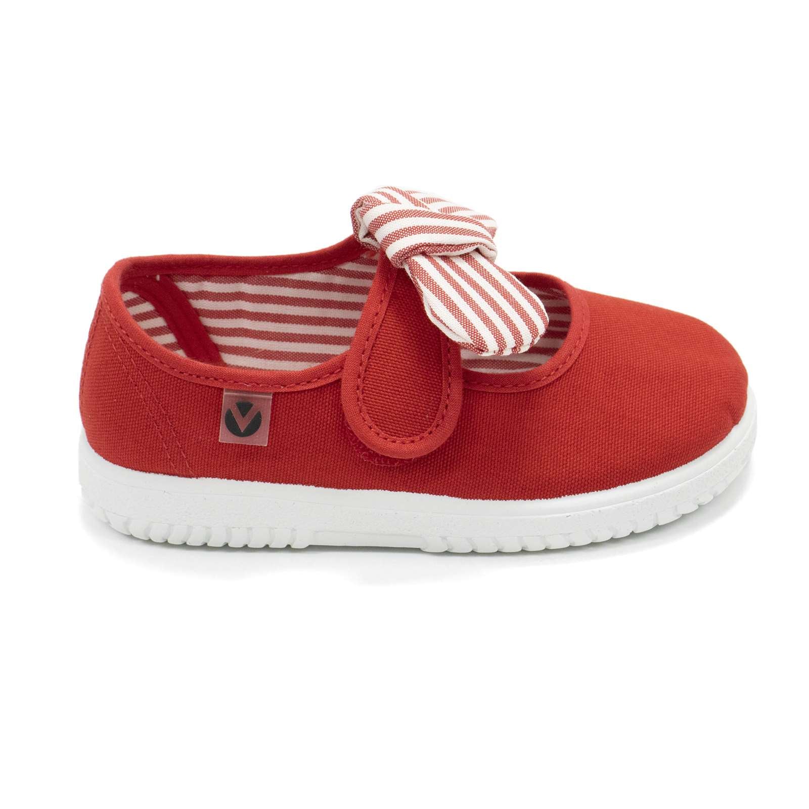 Victoria Toddler Slip On Canvas Bow Shoes