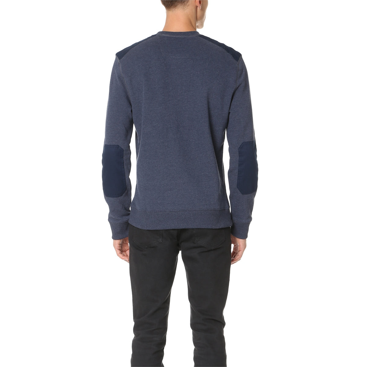 Calvin Klein Men Mixed Media Ckj Logo Crew Neck Sweatshirt