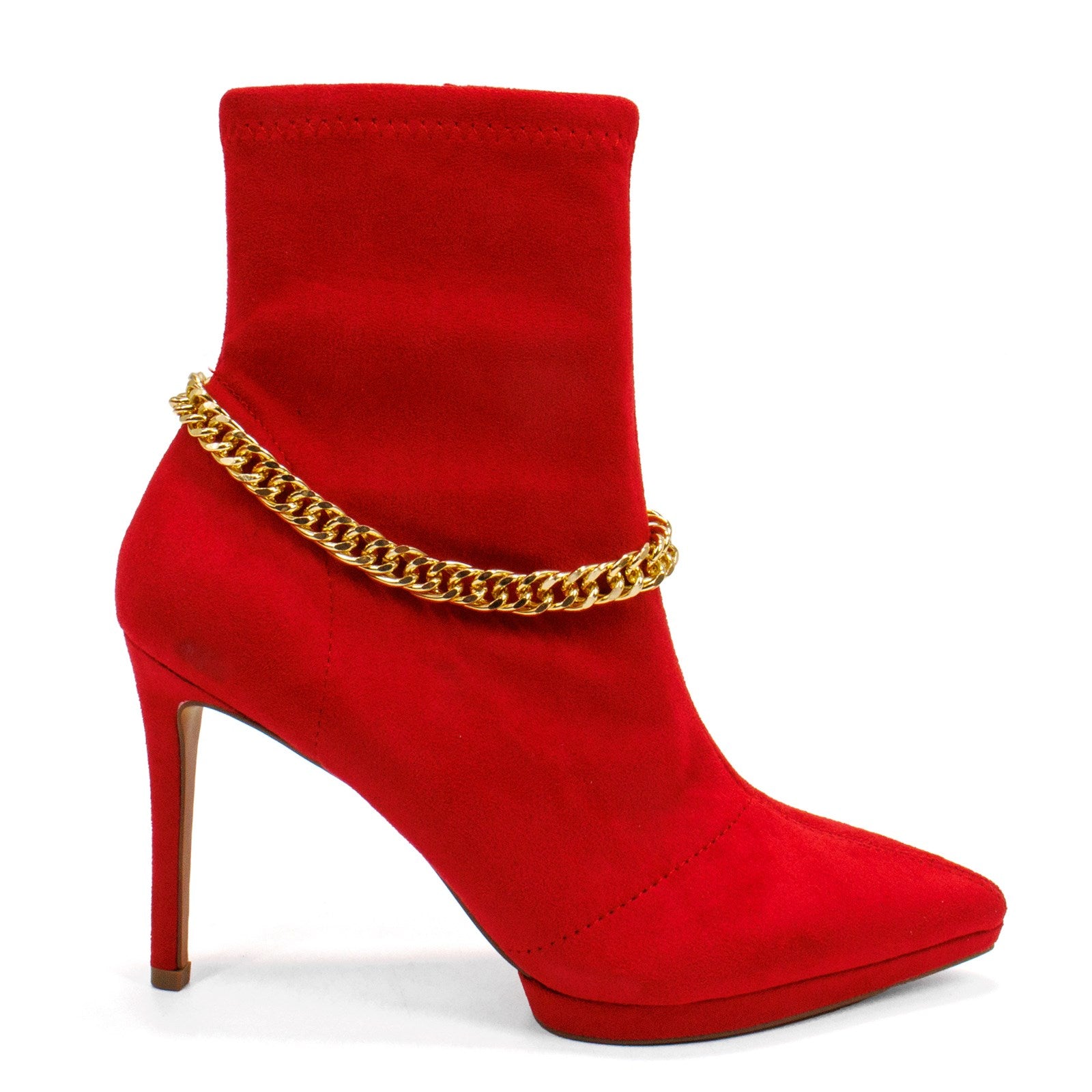 Jessica Simpson Women Valyn 4 Chained Stiletto Heel Akle Boots