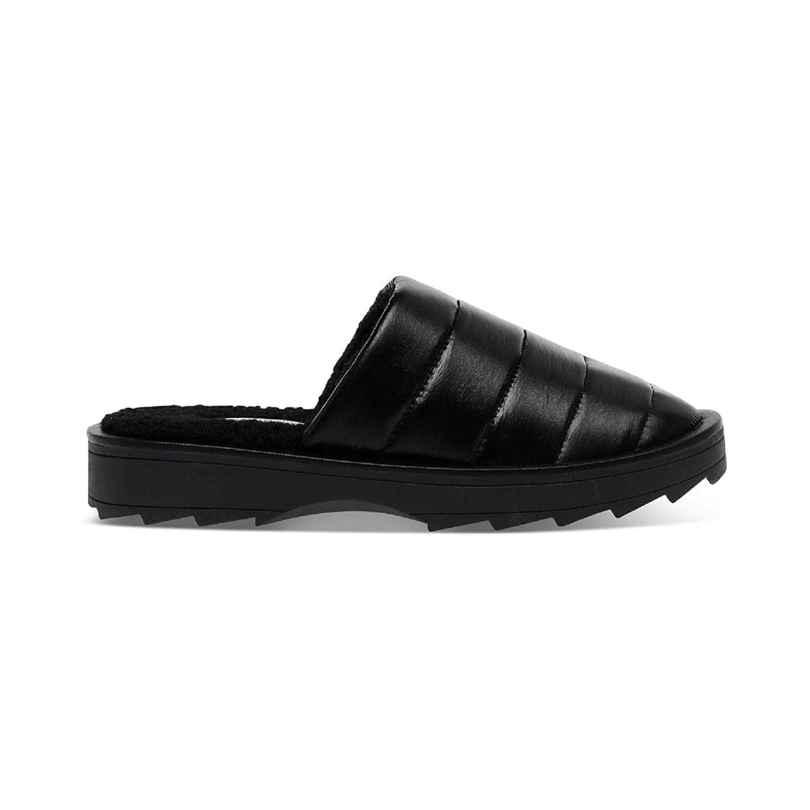 Steve Madden Women Chex Quilted Faux Fur Lined Slippers