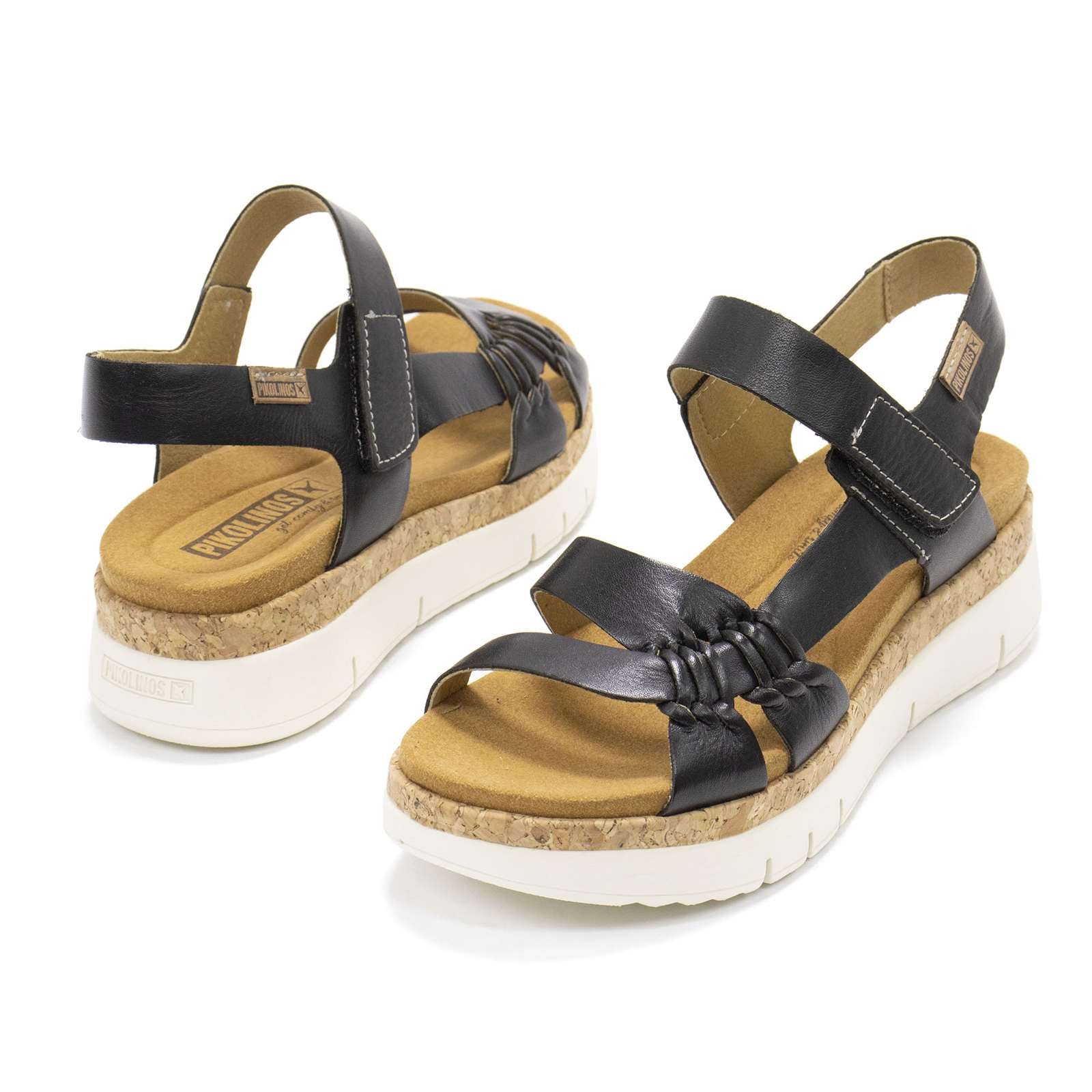 Pikolinos Women Palma W4n Leather Wedge Sandals