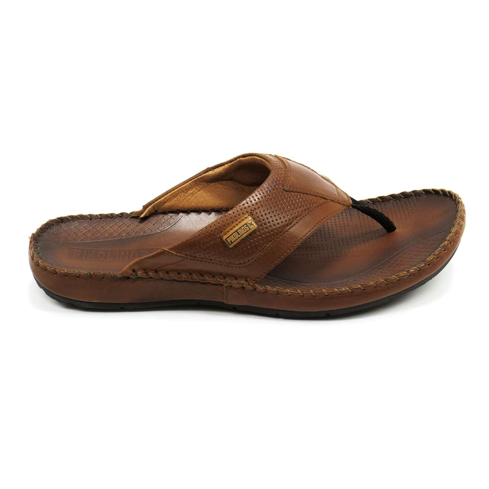 Pikolinos Men Tarifa Leather T-Strap Sandals