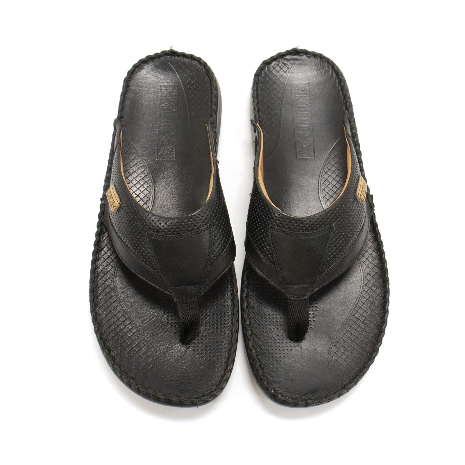 Pikolinos Men Tarifa Leather T-Strap Sandals