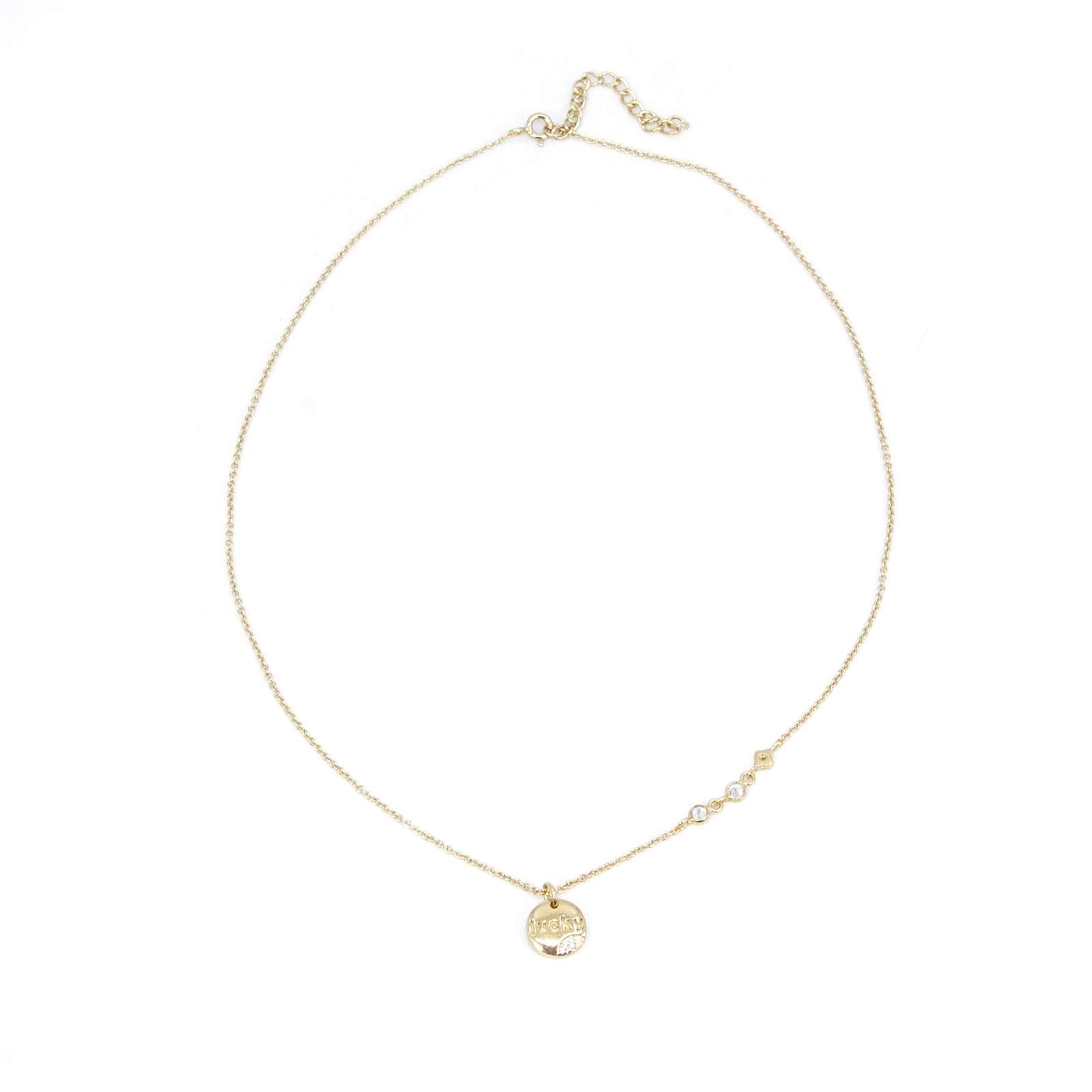 Athra Women Lucky Round Necklace With Extension