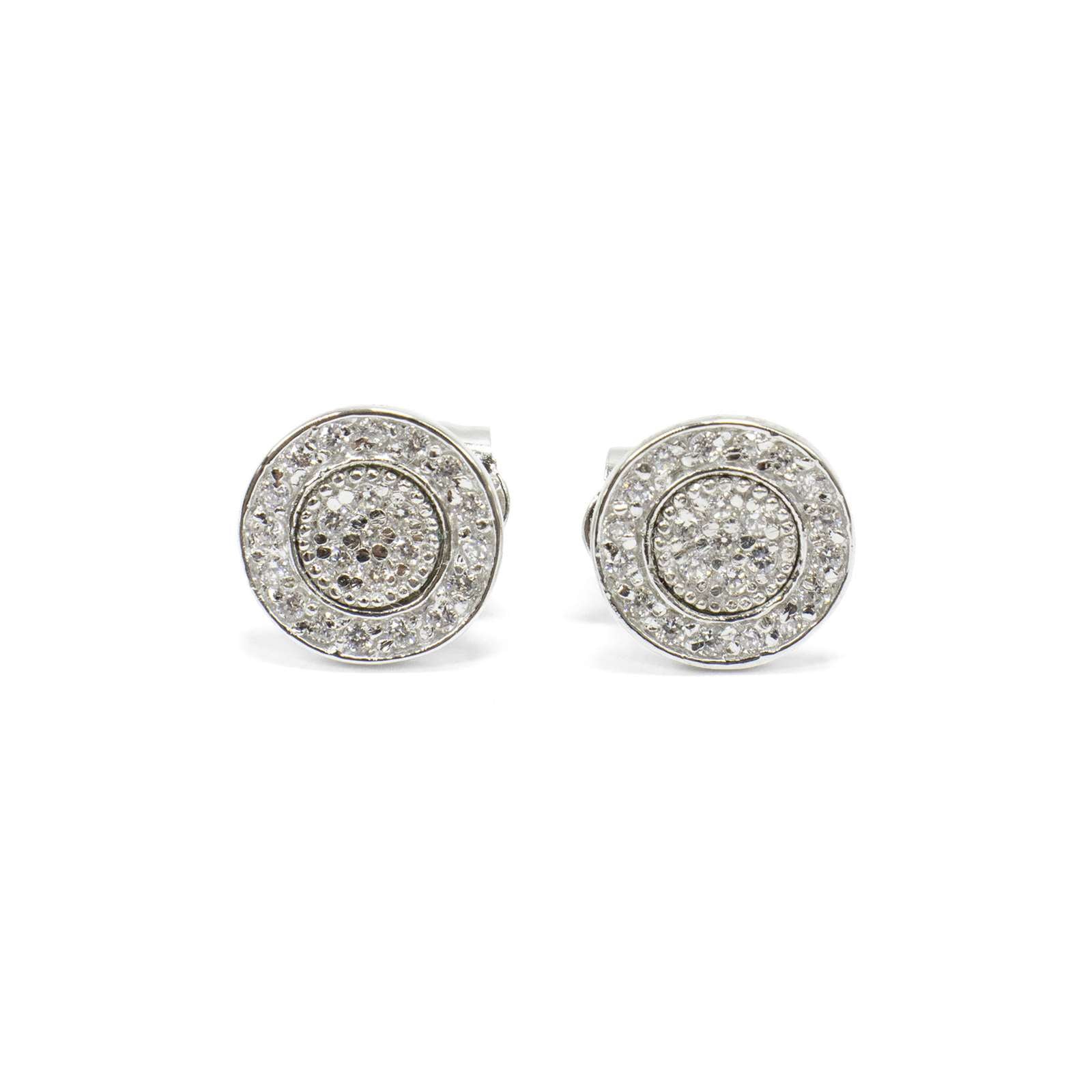 Athra Women Round Pave Stud
