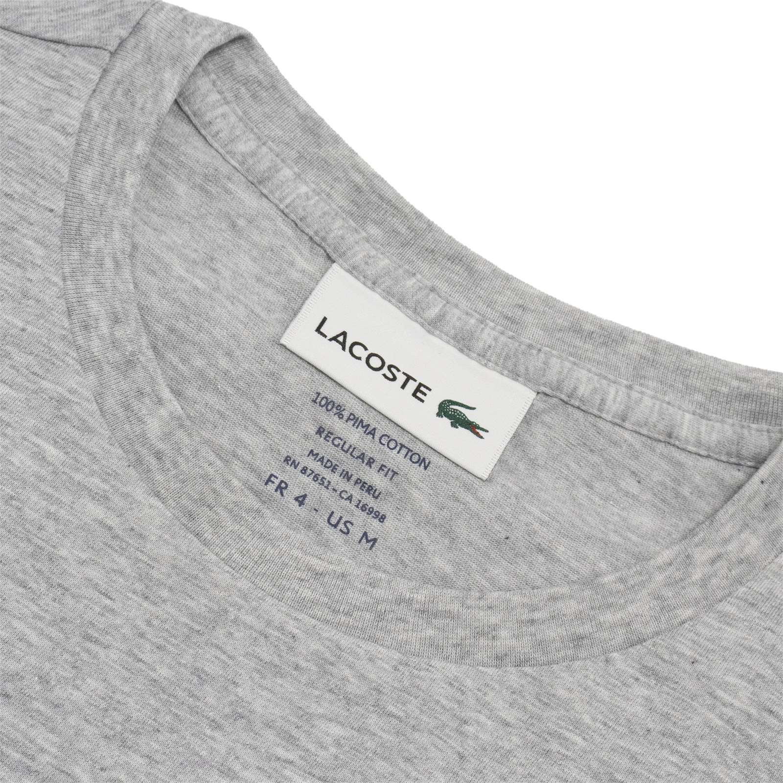 Lacoste Men Standard Short Sleeve Pima Crewneck Tee