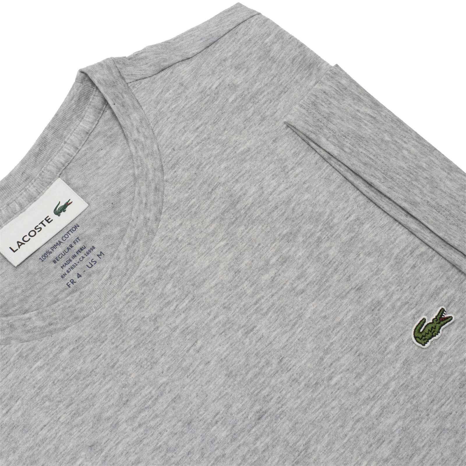 Lacoste Men Standard Short Sleeve Pima Crewneck Tee