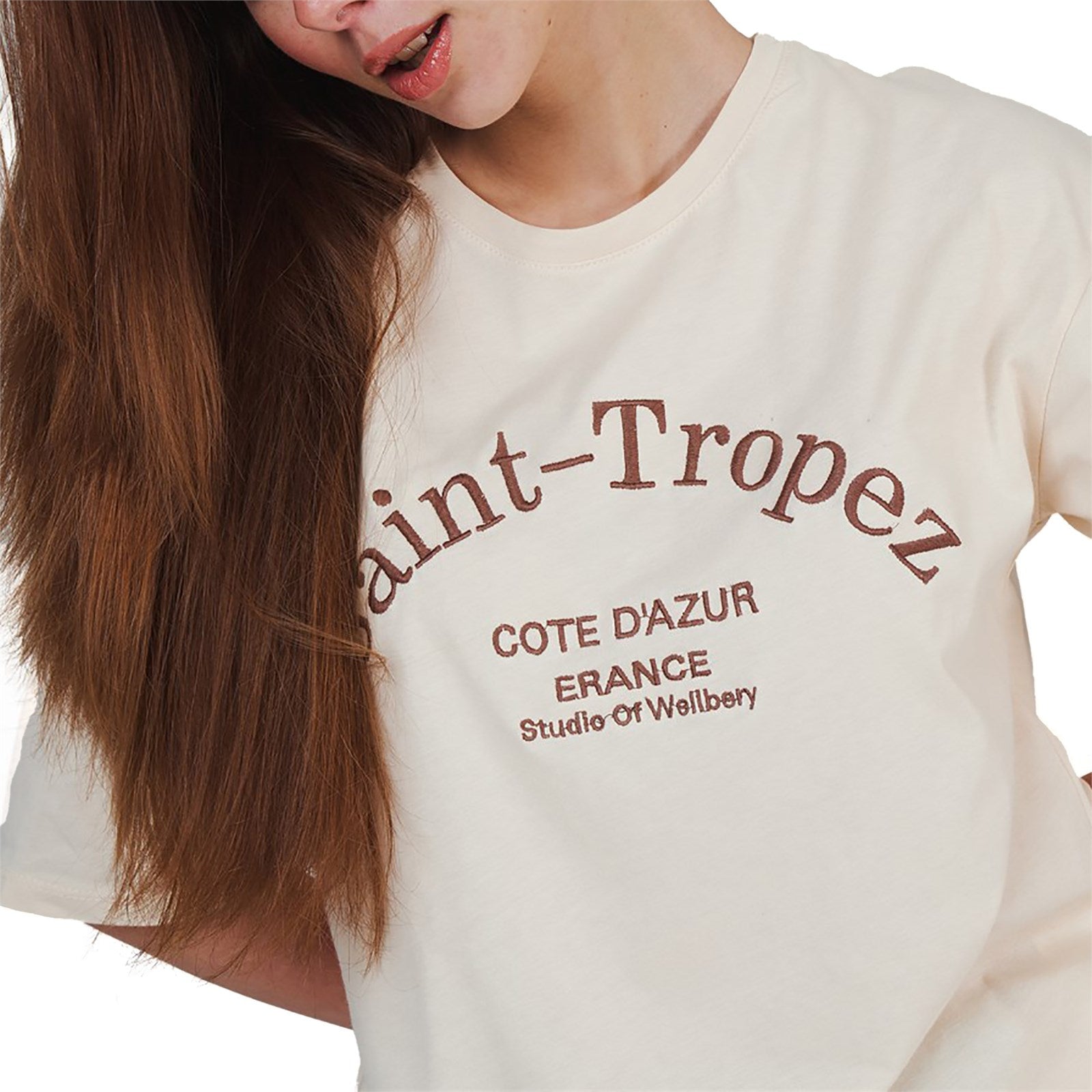 Ambar Women St Tropez Printed Tshirt