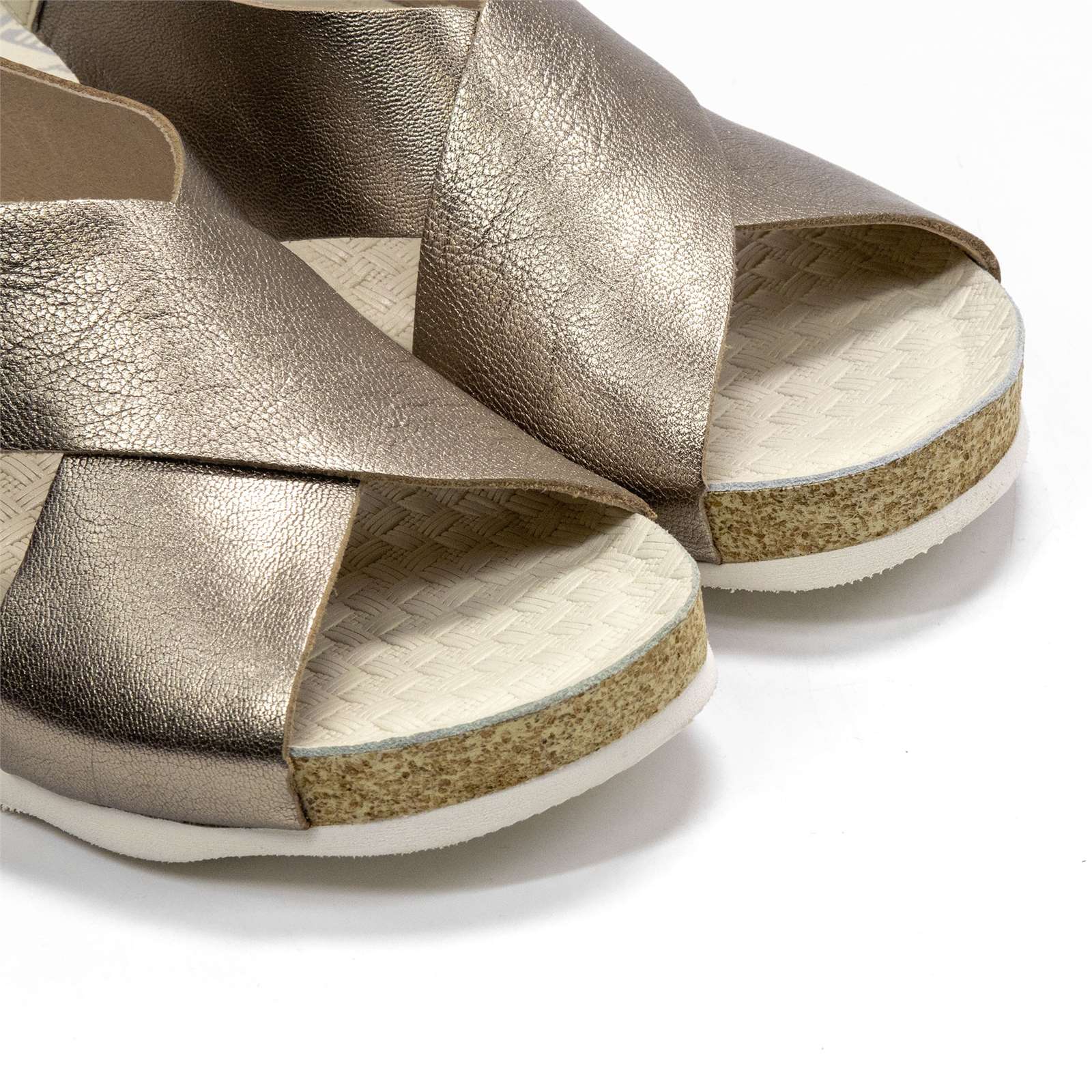 Pikolinos Women Mahon Leather Wedge Sandals