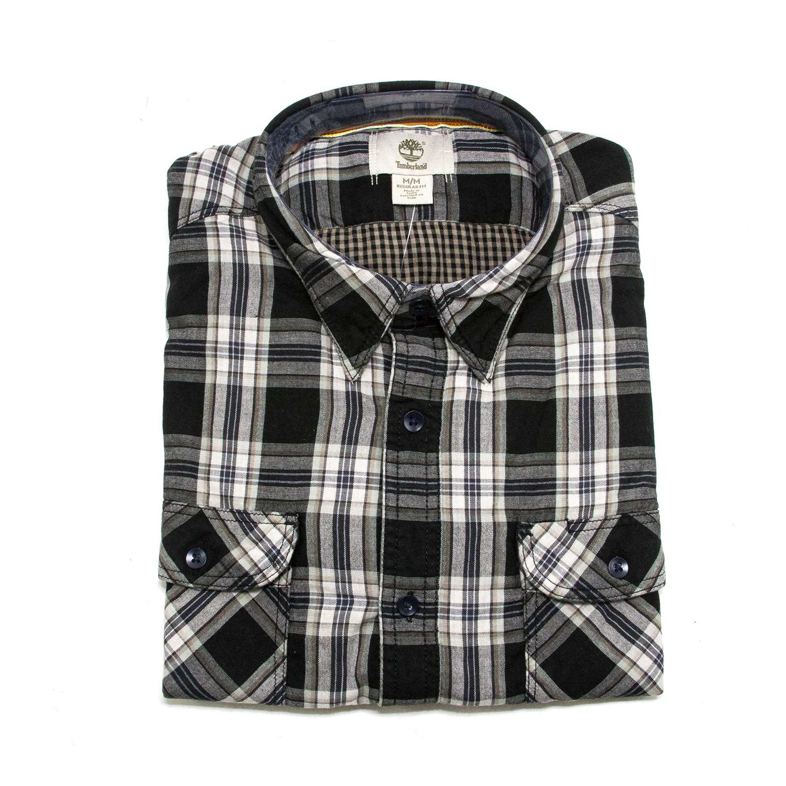 Timberland Men Long Sleeve Double Layer Plaid Shirt