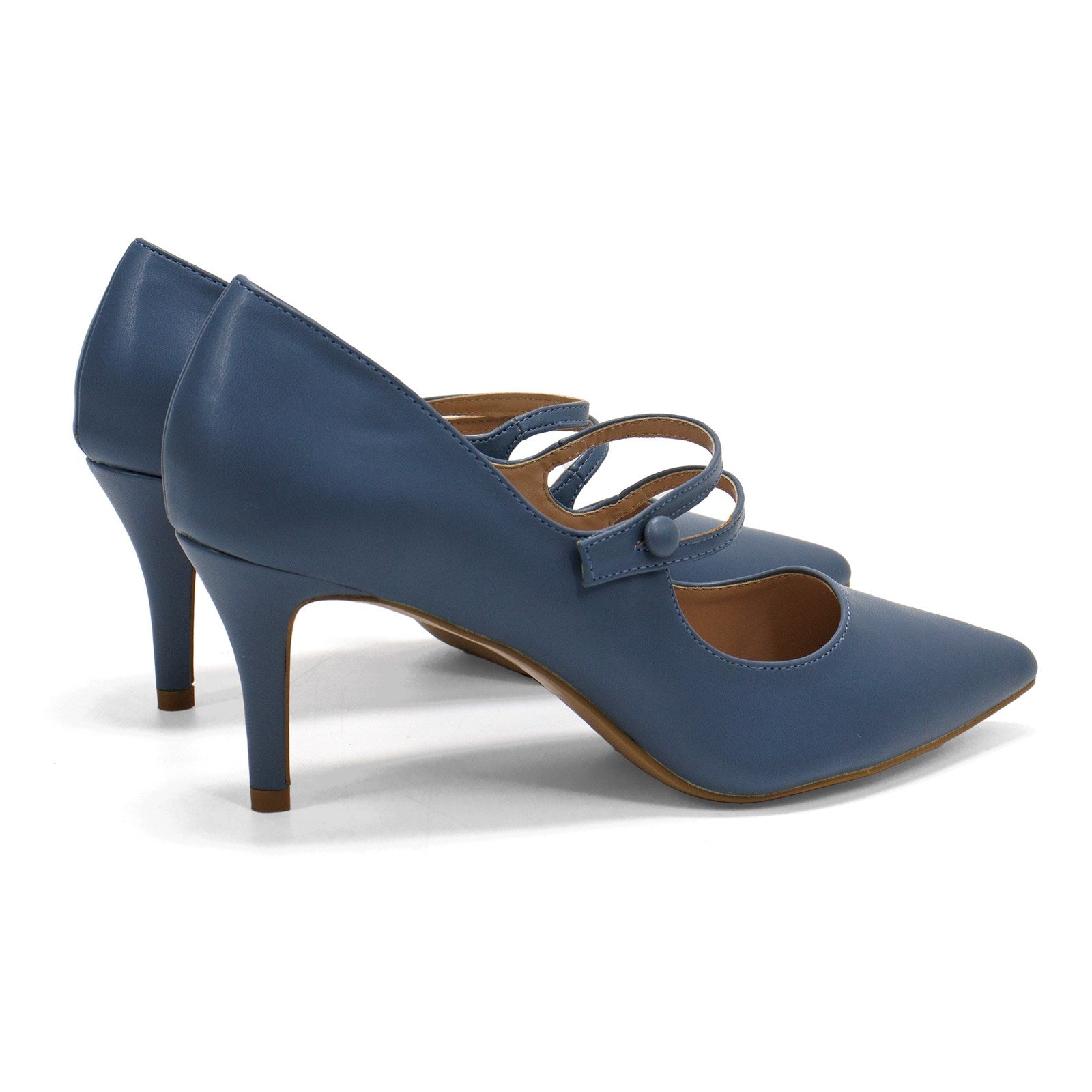 Journee Collection Women Sidney Pointed Toe Mid Heel Pump