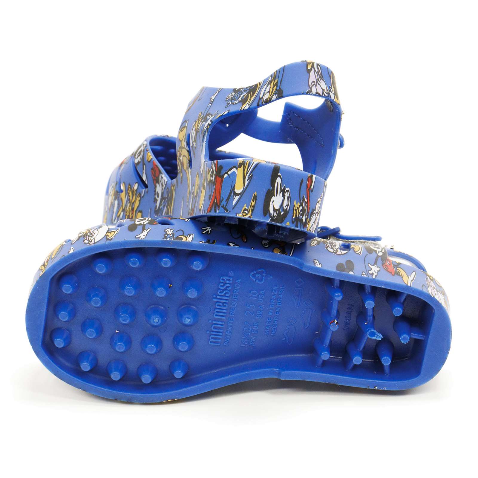 Mini Melissa Toddler Possession With Mickey Original Slip-On Sandal With Buckle Closure