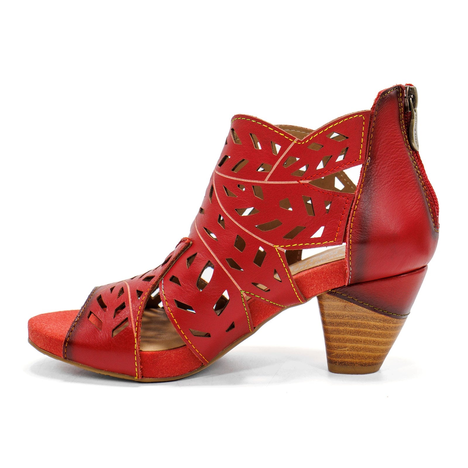 Spring Step Women L'artiste Icon Heeled Sandal With Cutout Details