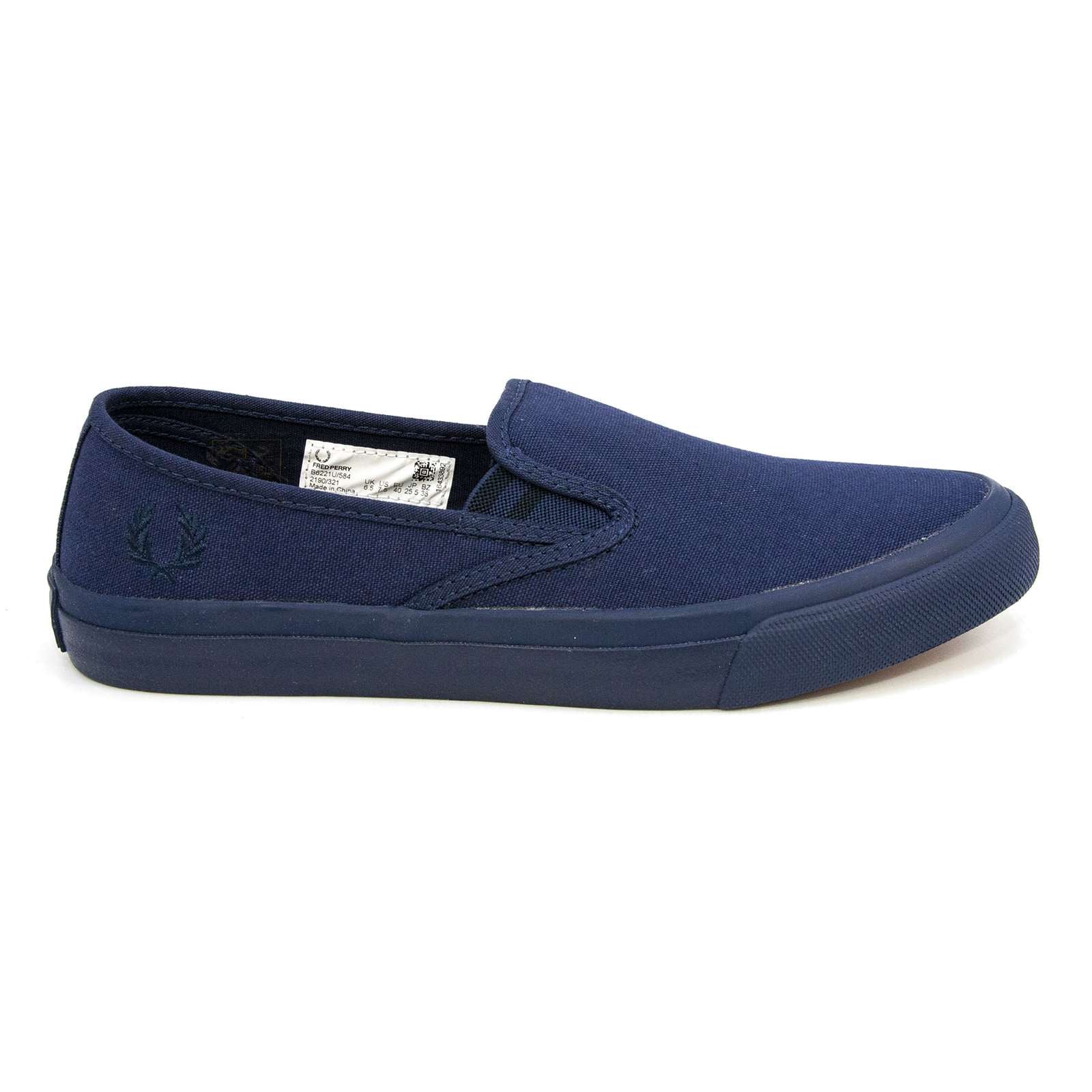Fred Perry Men Turner Slip On Canvas Sneaker
